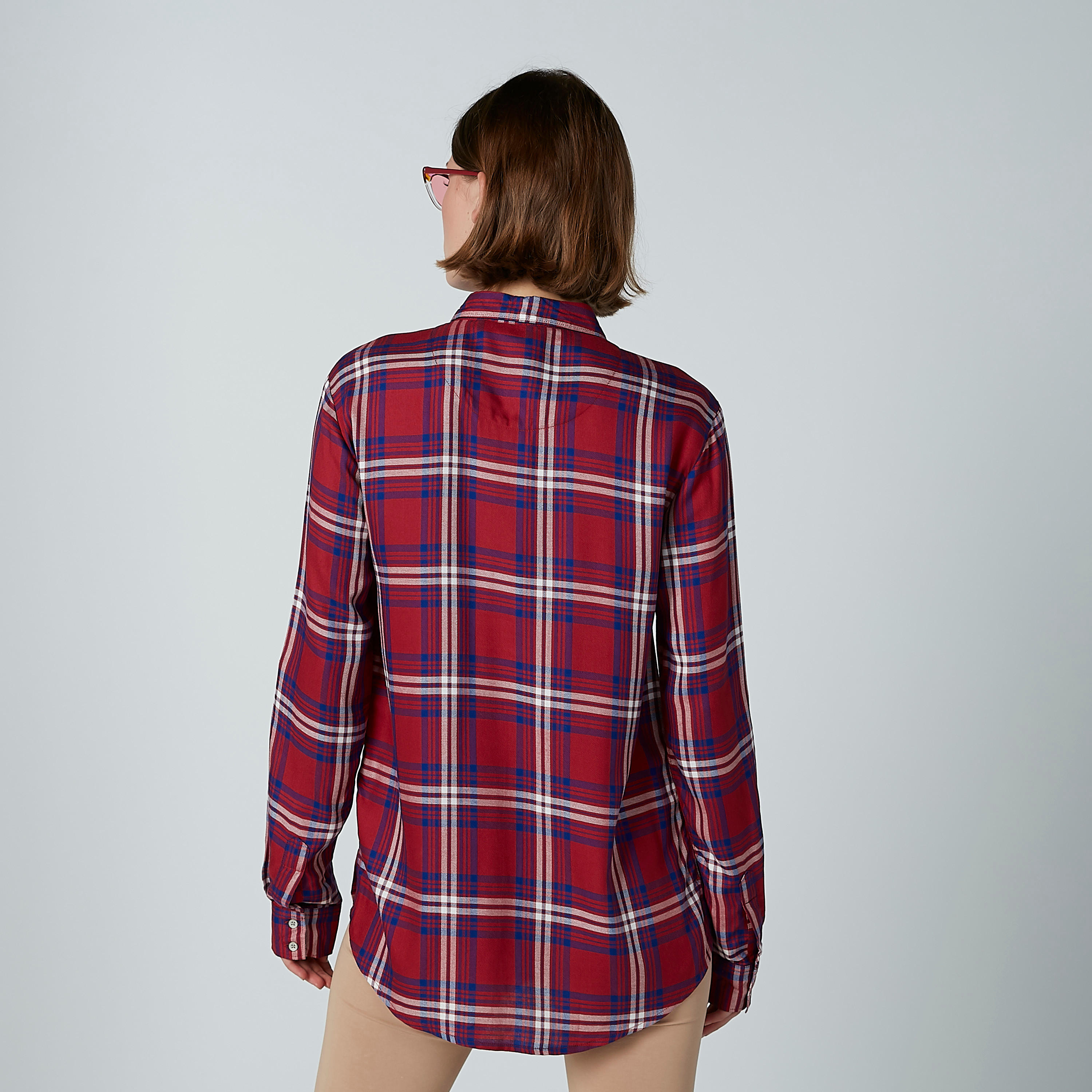 Lee Cooper Chequered Shirt with Long Sleeves and Complete Placket-women-clothing-shirtsandblouses-shirts-image-4
