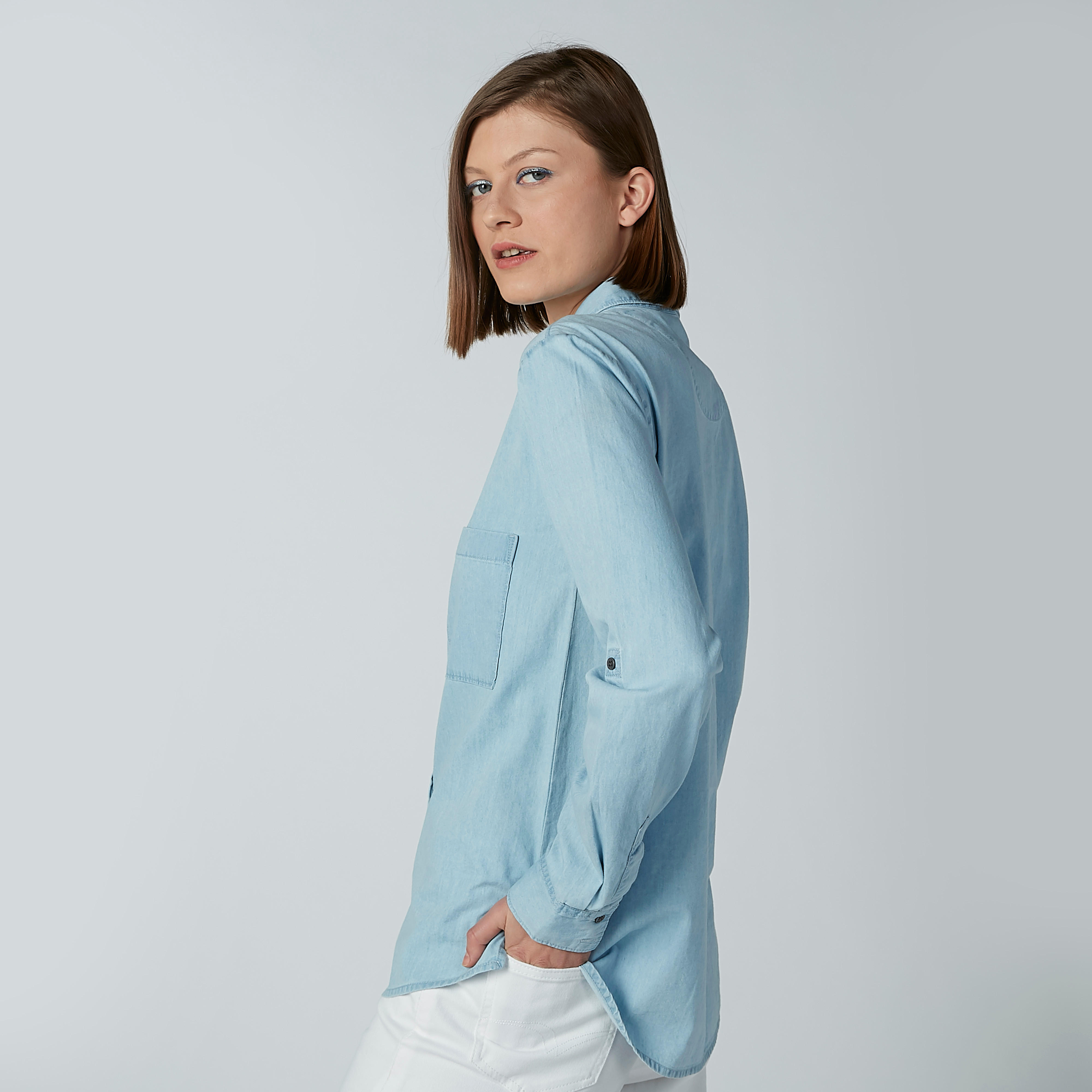 قميص بأكمام طويلة وجيب على الصدر لي كوبر-women-clothing-shirtsandblouses-shirts-image-4
