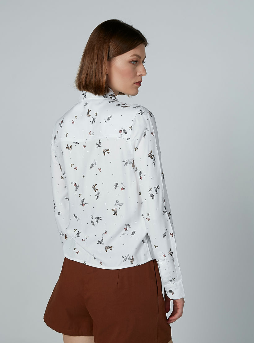 قميص بأكمام طويلة وجيب على الصدر وطبعات من لي كوبر-women-clothing-shirtsandblouses-shirts-image-3