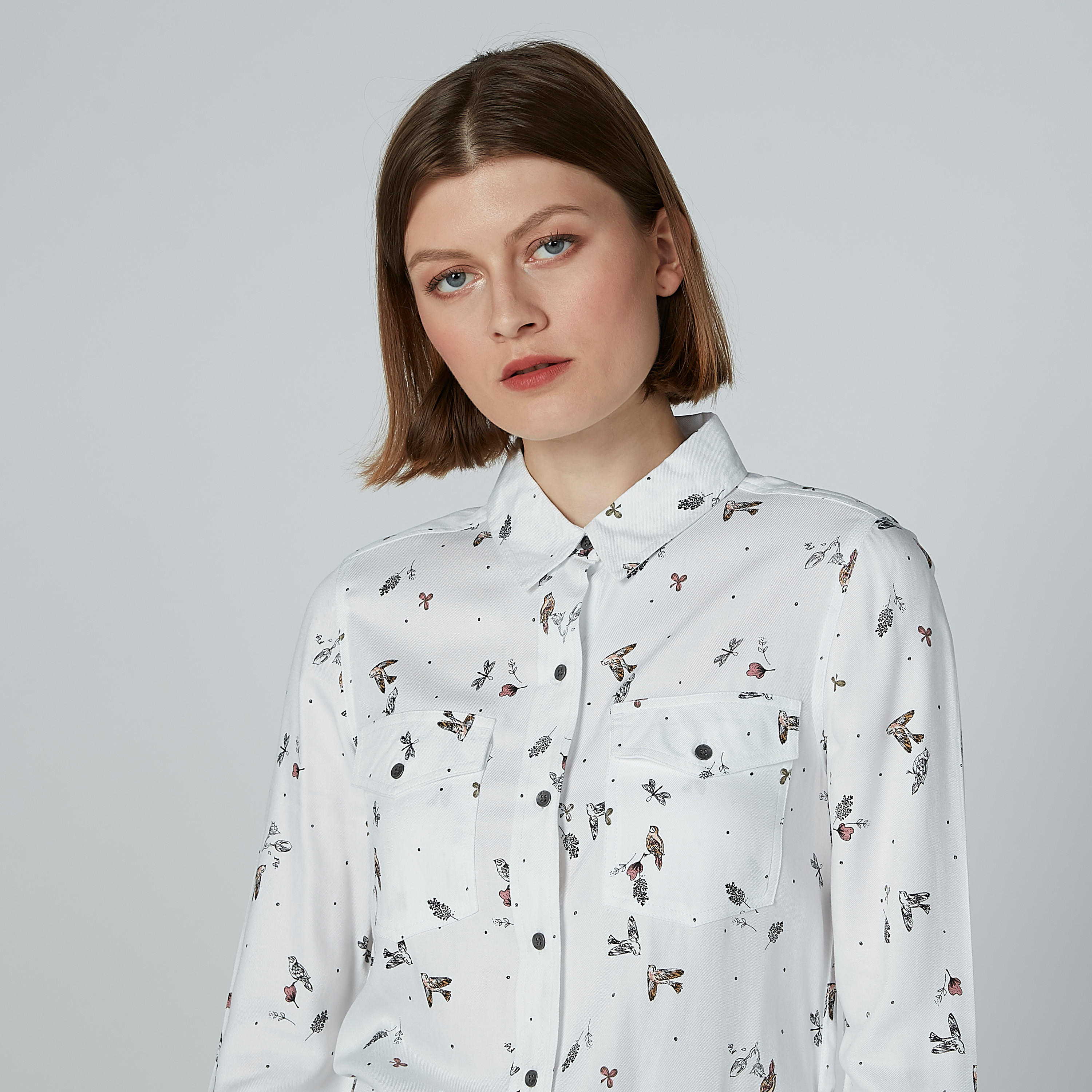 قميص بأكمام طويلة وجيب على الصدر وطبعات من لي كوبر-women-clothing-shirtsandblouses-shirts-image-5