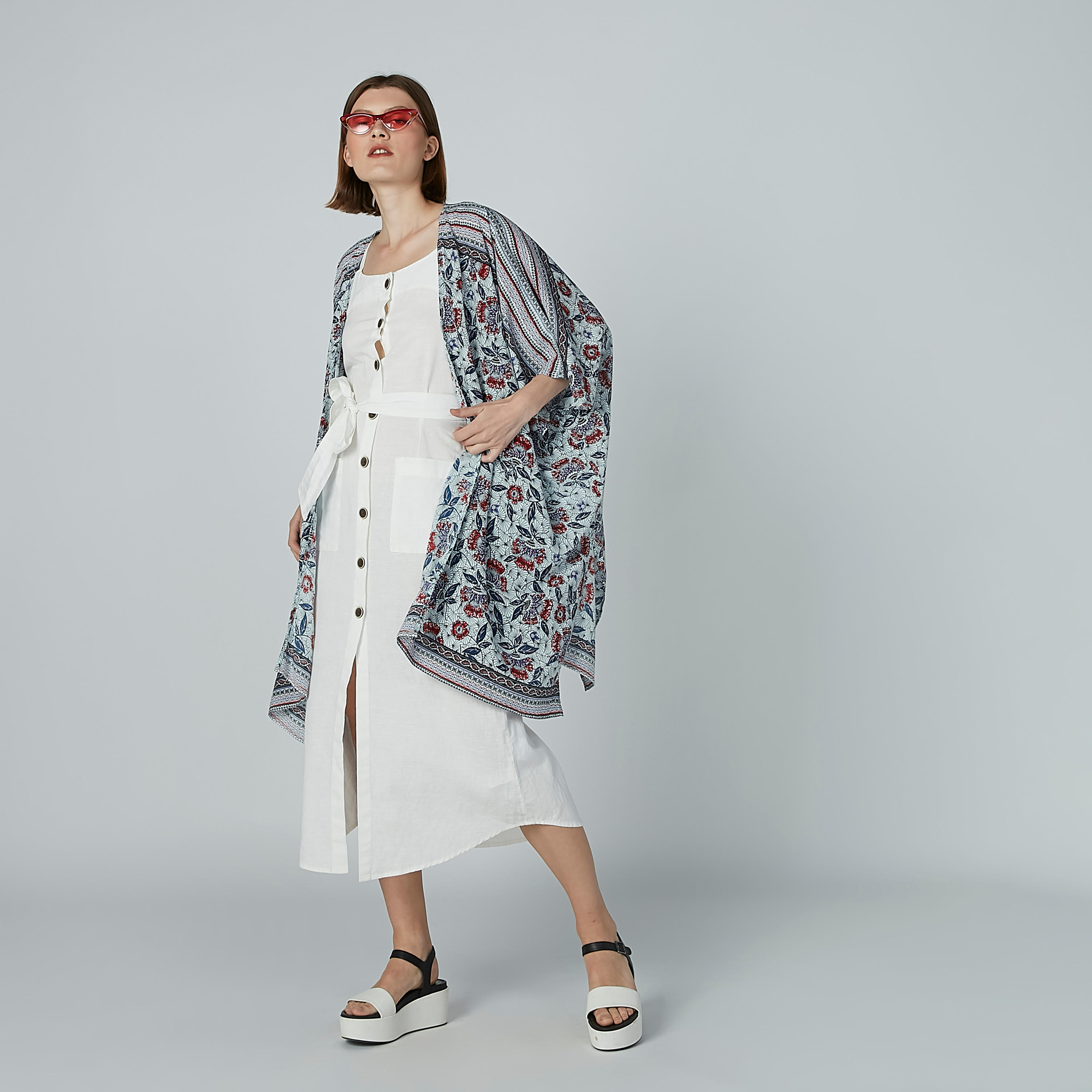 فستان سادة إيه لاين متوسط الطول بجيوب-women-clothing-dresses-image-3