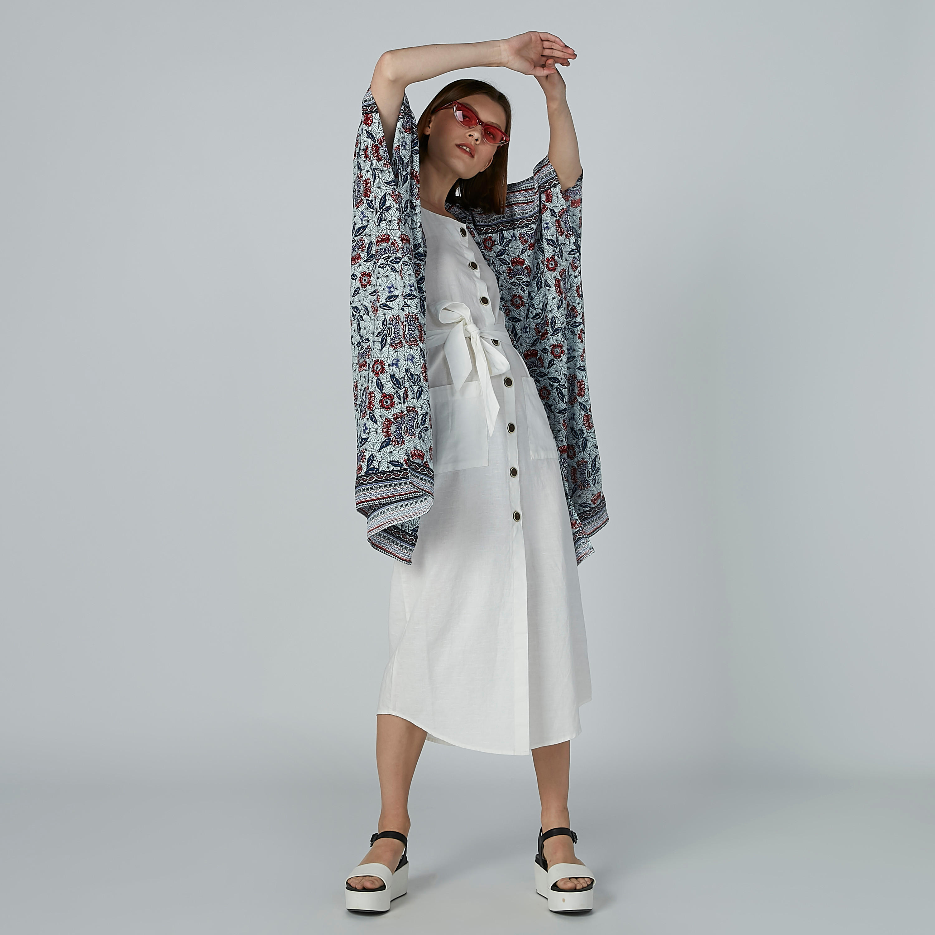 فستان سادة إيه لاين متوسط الطول بجيوب-women-clothing-dresses-image-5