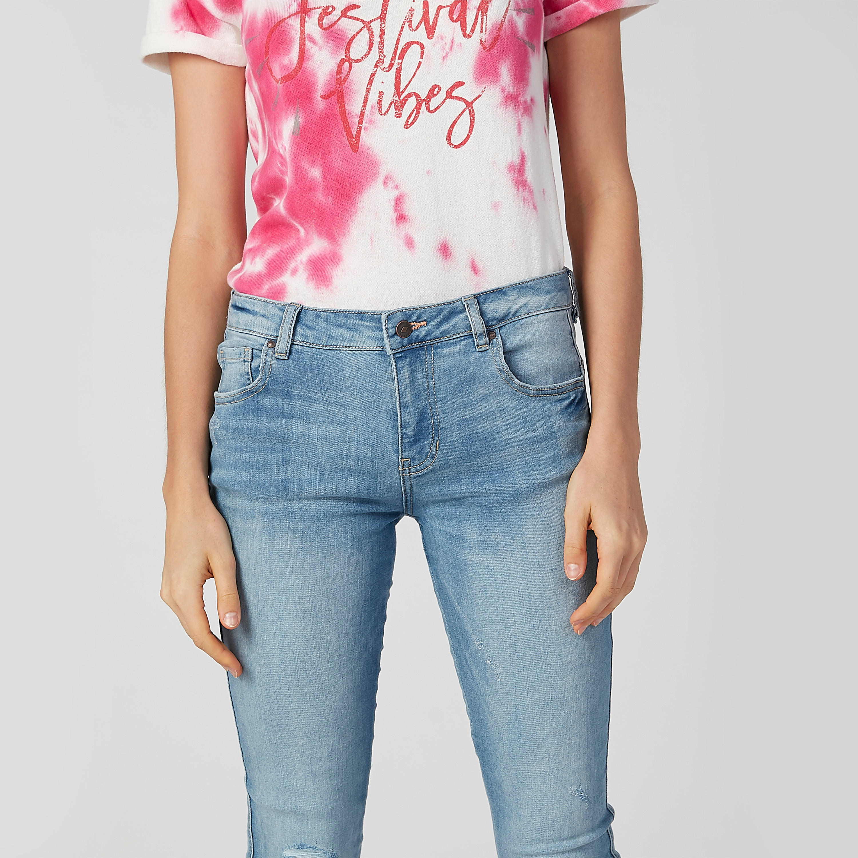 Lee Cooper Plain Jeans with Pocket Detail and Belt Loops-women-clothing-bottoms-jeans-image-3