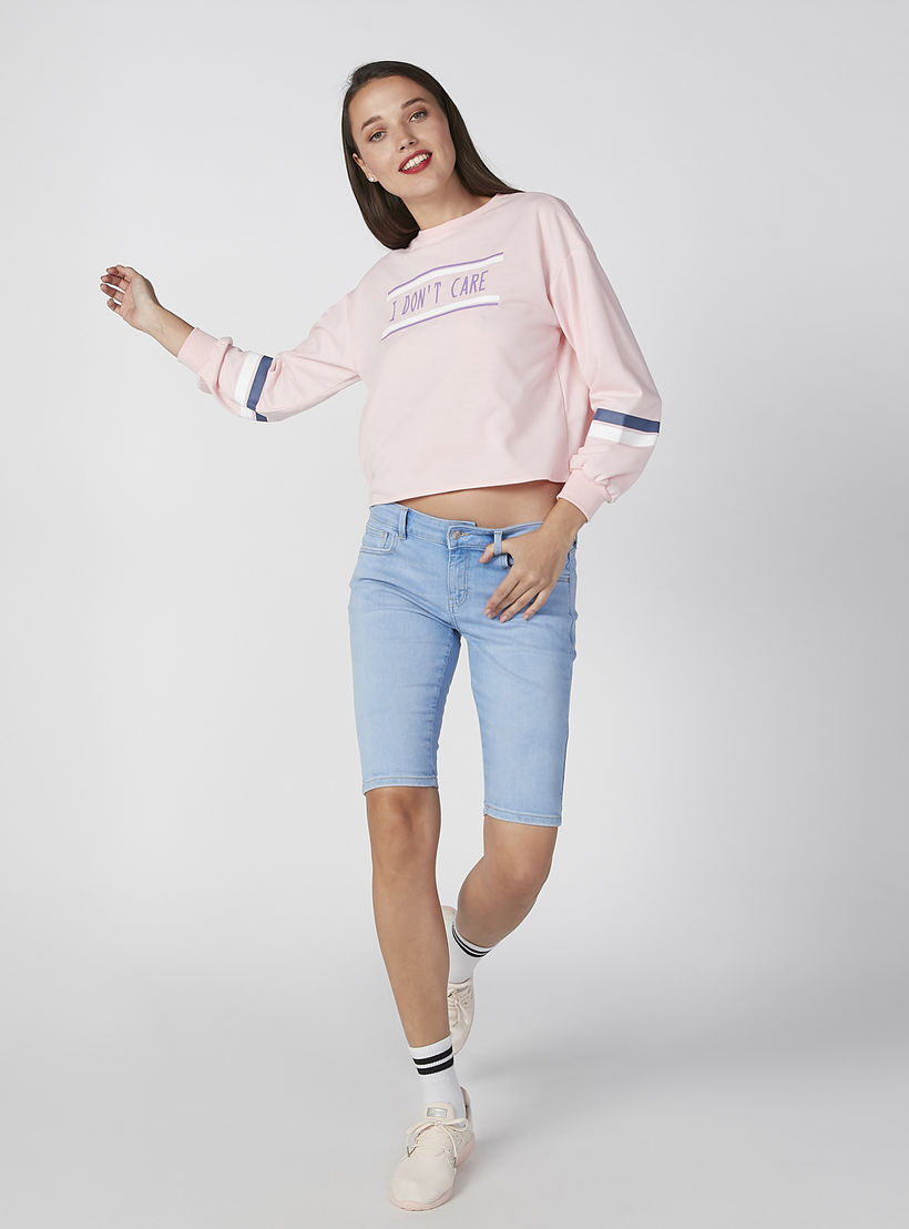 شورت دينم بجيوب وحلقات للحزام من لي كوبر-women-clothing-bottoms-shorts-image-1