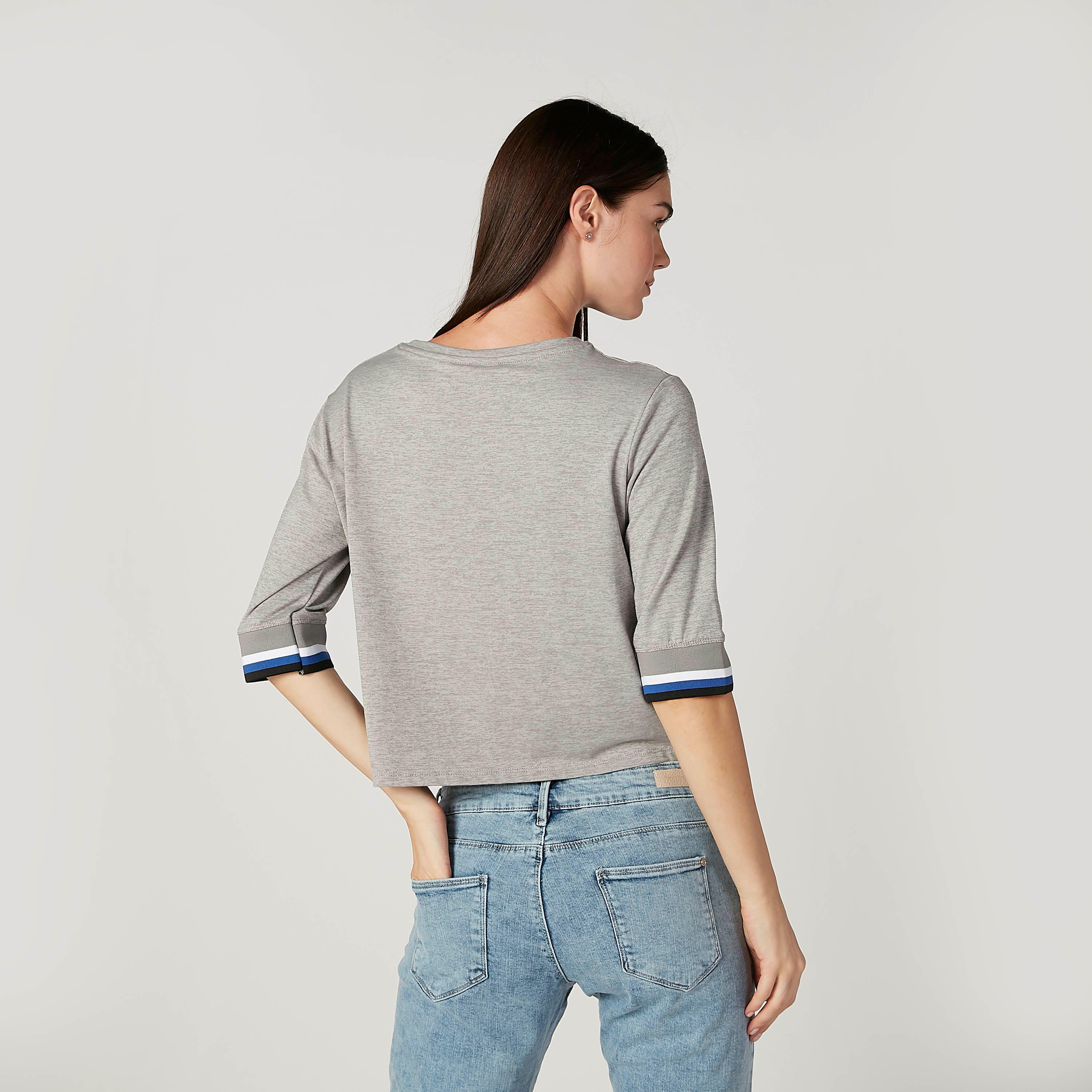 تيشيرت مستدام بأكمام 3/4 وطبعات من لي كوبر-women-clothing-tshirts-image-3
