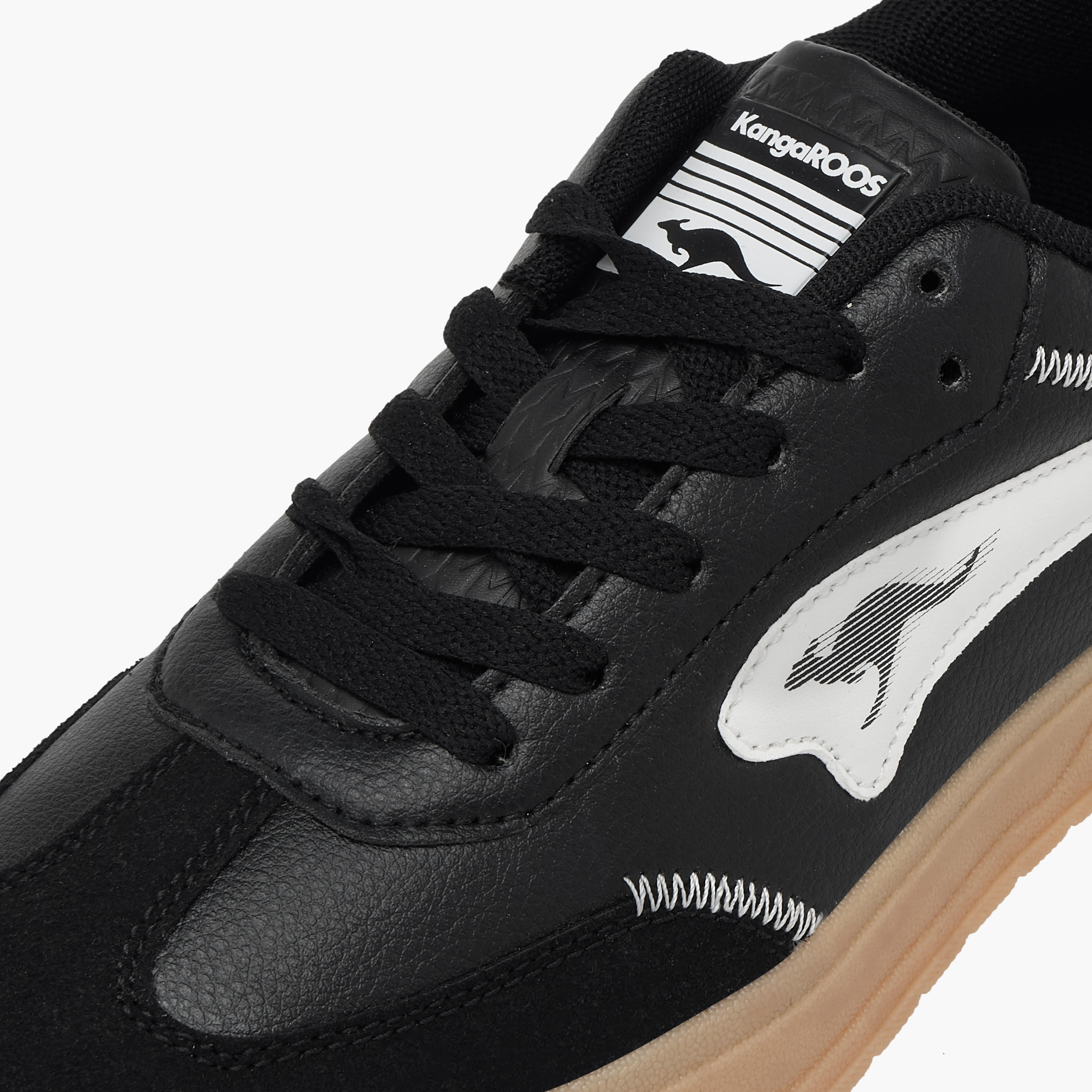 KangaROOS Women's Logo Detail Sneakers with Lace-Up Closure-women-shoes-sneakers-image-4