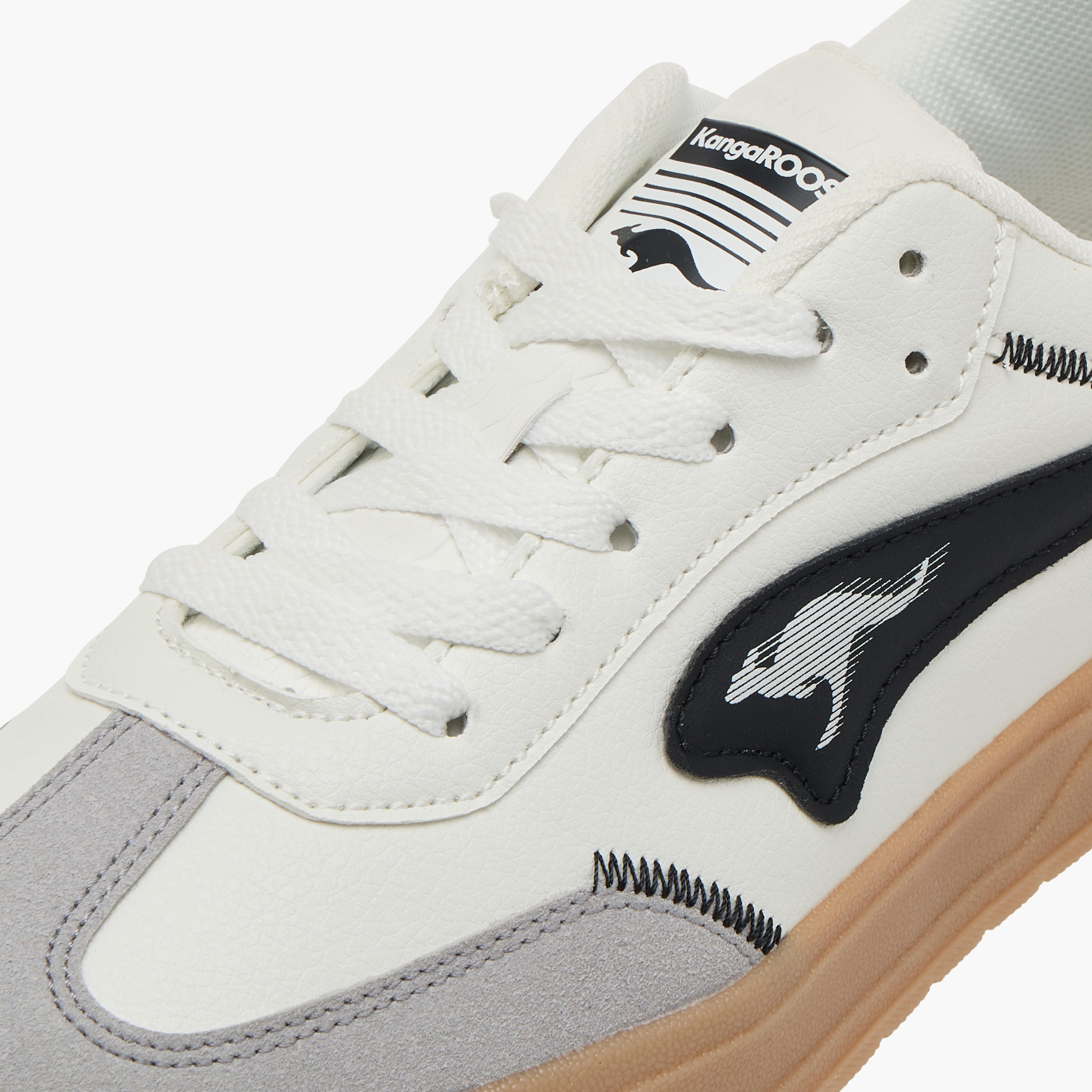 KangaROOS Women's Logo Detail Sneakers with Lace-Up Closure-women-shoes-sneakers-image-4