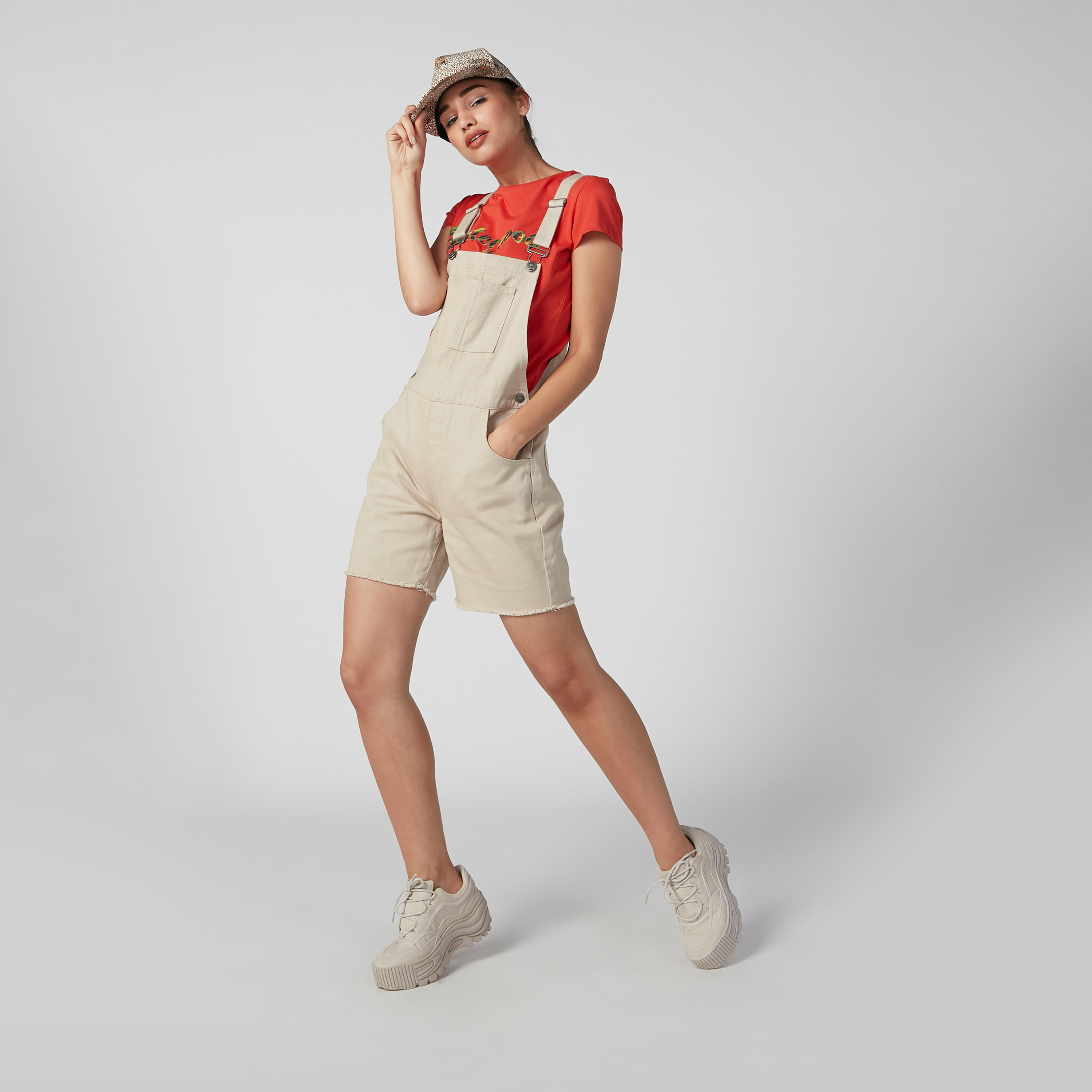 دنغري سادة بجيوب من لي كوبر-women-clothing-bottoms-shorts-image-5
