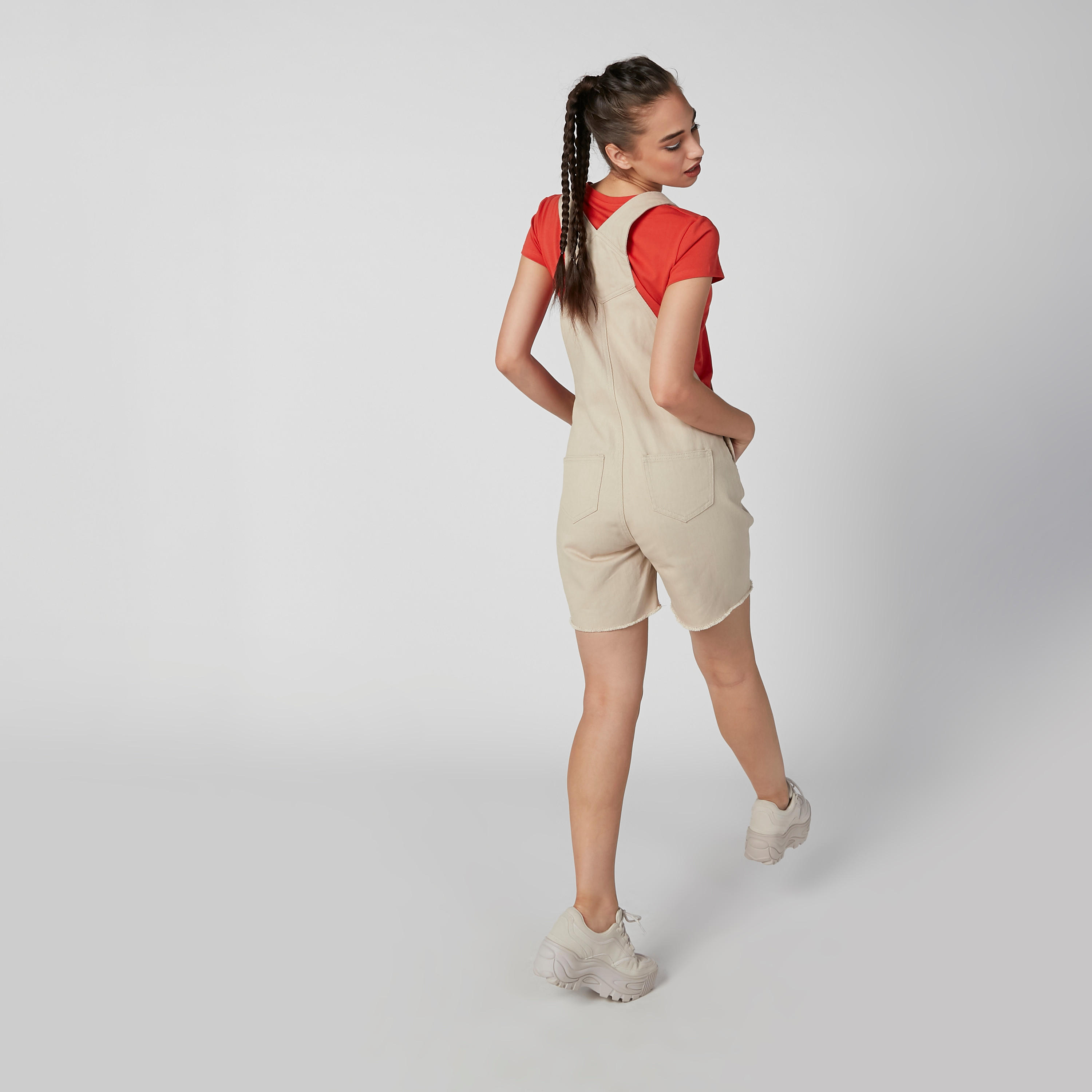 دنغري سادة بجيوب من لي كوبر-women-clothing-bottoms-shorts-image-3