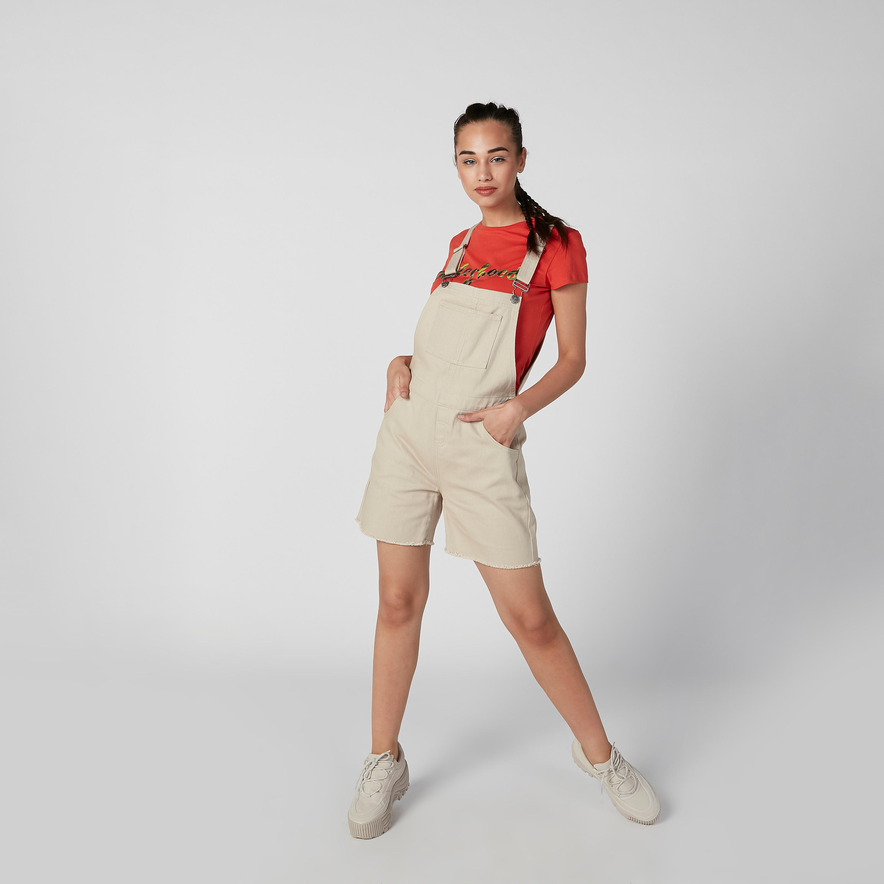دنغري سادة بجيوب من لي كوبر-women-clothing-bottoms-shorts-image-1