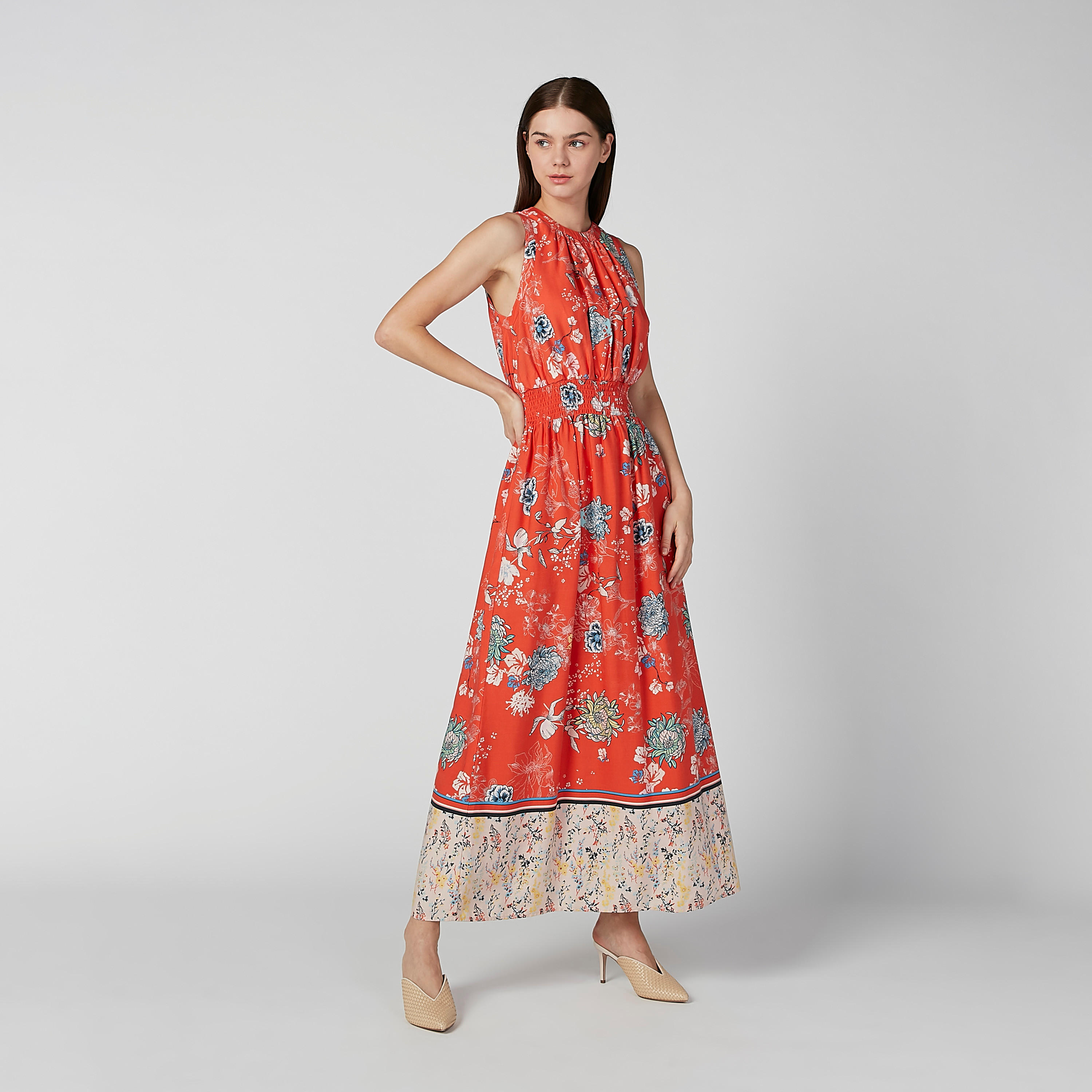 Lee Cooper Printed Sleeveless A-line Maxi Dress-women-clothing-dresses-image-1