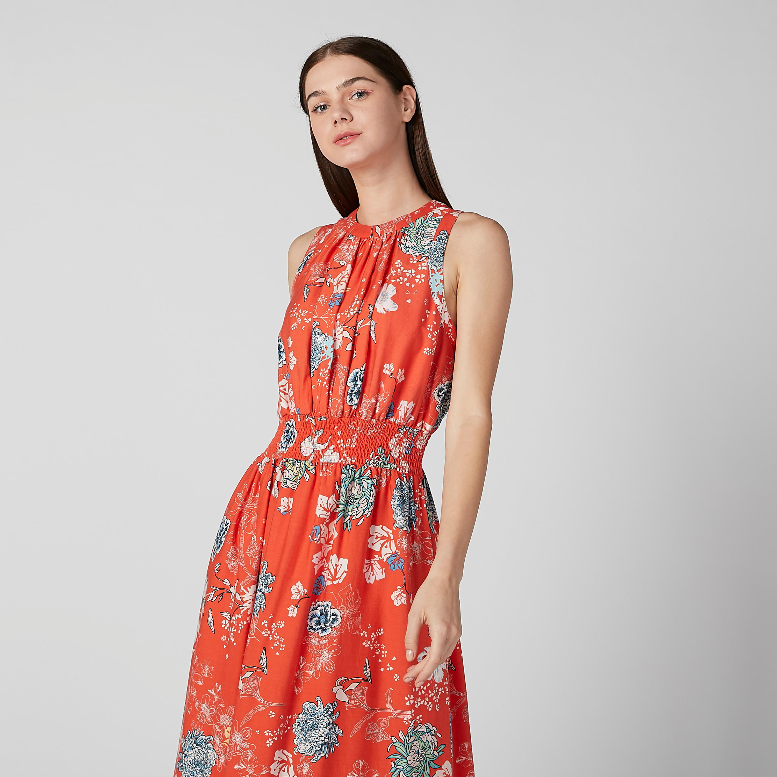 Lee Cooper Printed Sleeveless A-line Maxi Dress-women-clothing-dresses-image-2