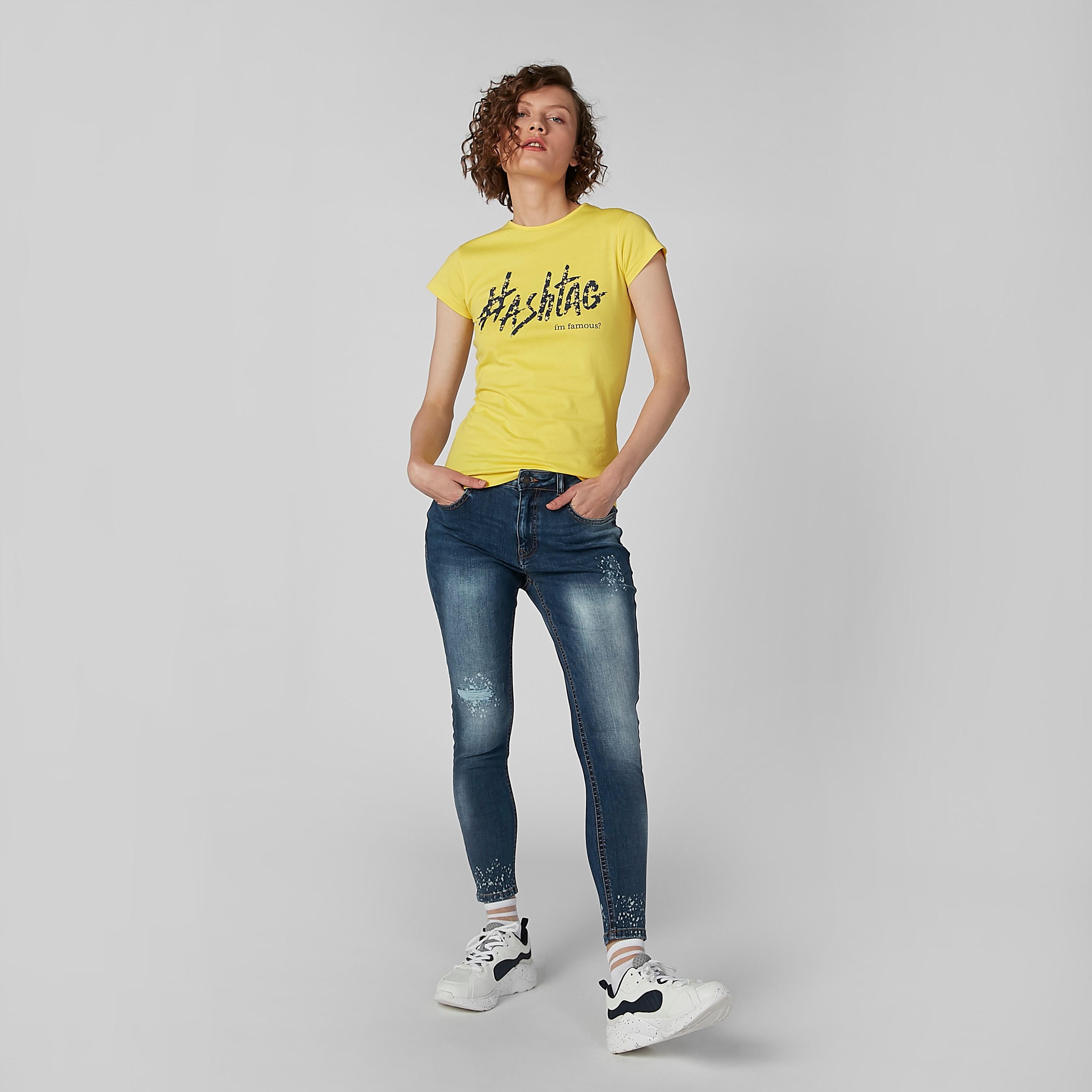 بنطال جينز طويل مضلّع بجيوب من لي كوبر-women-clothing-bottoms-jeans-image-2