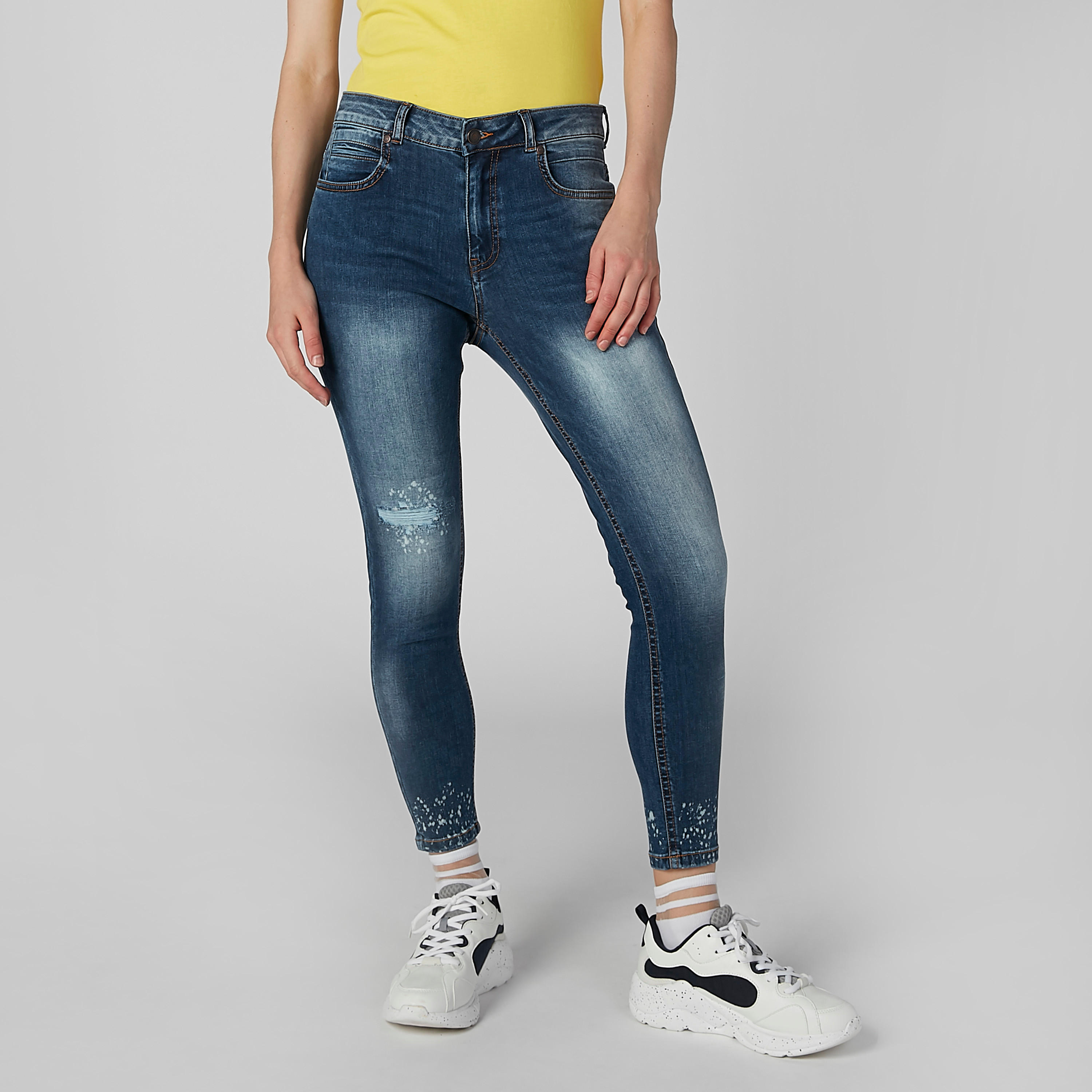بنطال جينز طويل مضلّع بجيوب من لي كوبر-women-clothing-bottoms-jeans-image-4