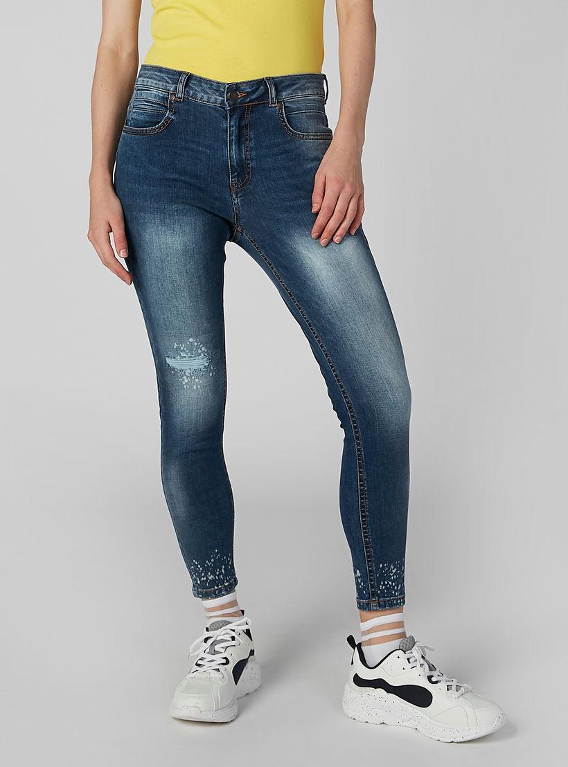 بنطال جينز طويل مضلّع بجيوب من لي كوبر-women-clothing-bottoms-jeans-image-4