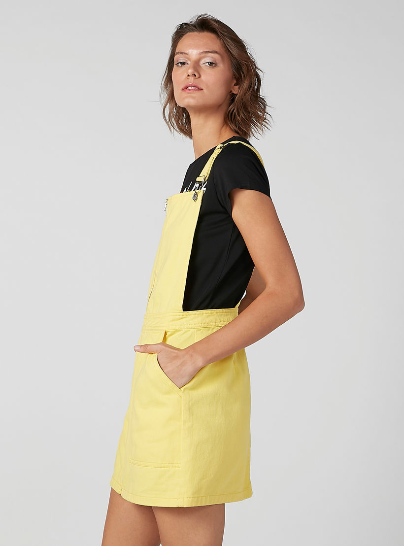 فستان دنغري مريلة دينم بجيوب من لي كوبر-women-clothing-dresses-image-4