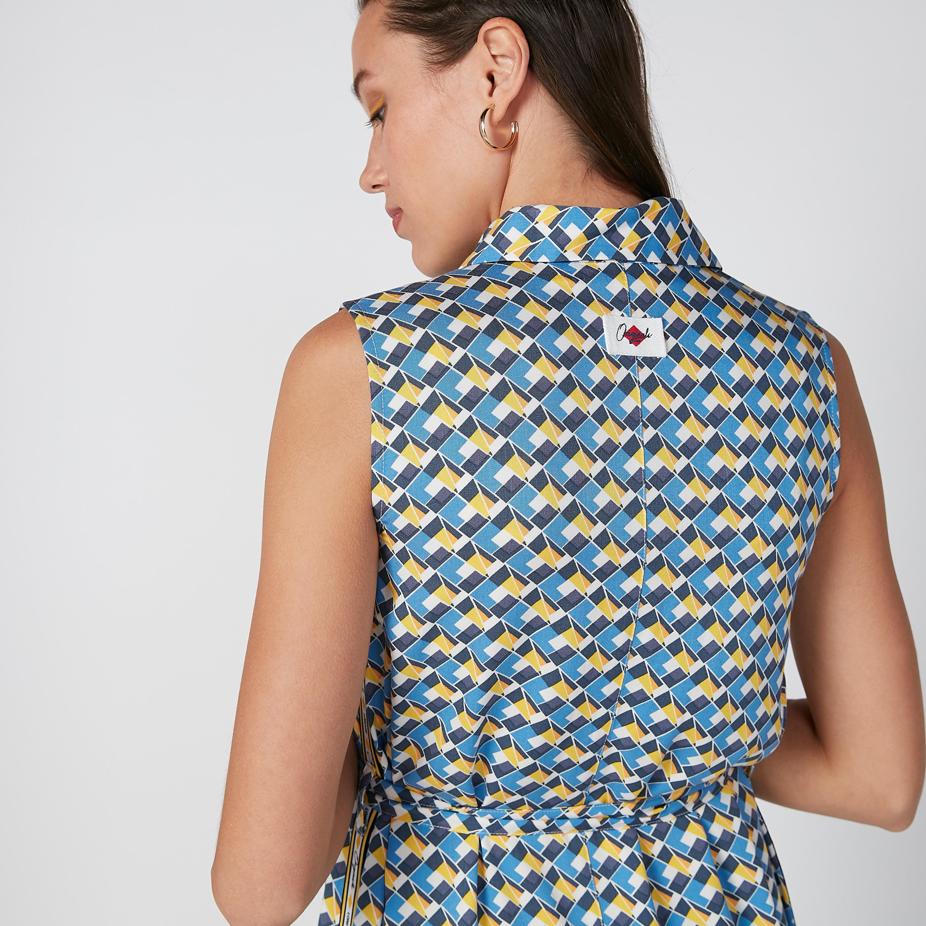 فستان قميص دون أكمام بأربطة وطبعات من لي كوبر-women-clothing-dresses-image-5