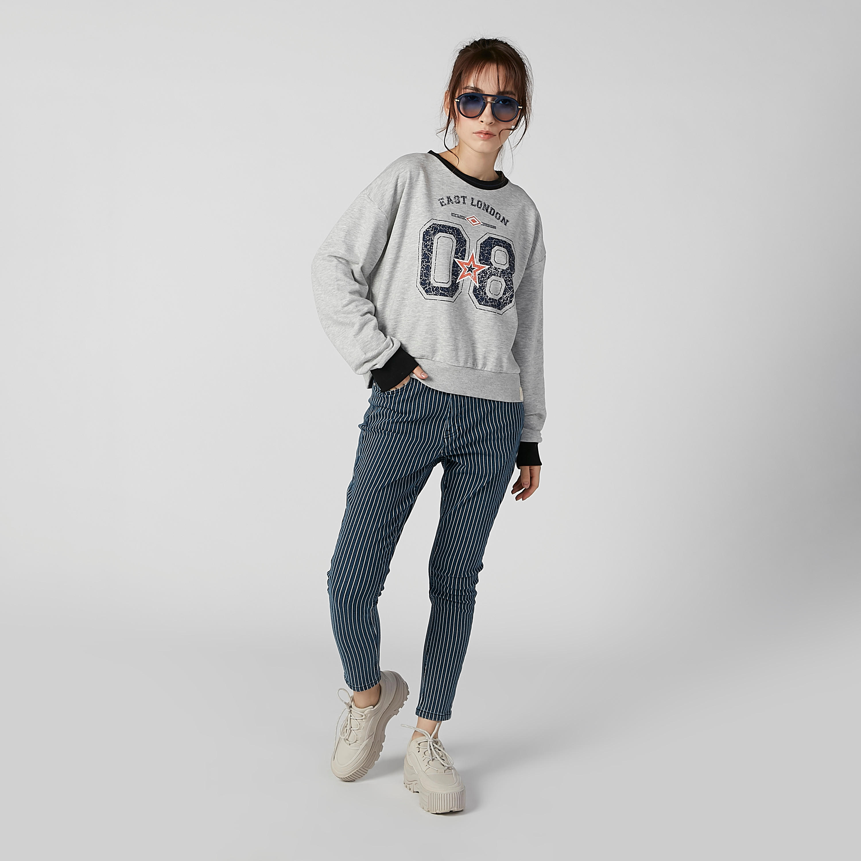 Sustainable Printed Sweatshirt with Round Neck and Long Sleeves-women-winterwear-hoodiesandsweatshirts-sweatshirts-image-1