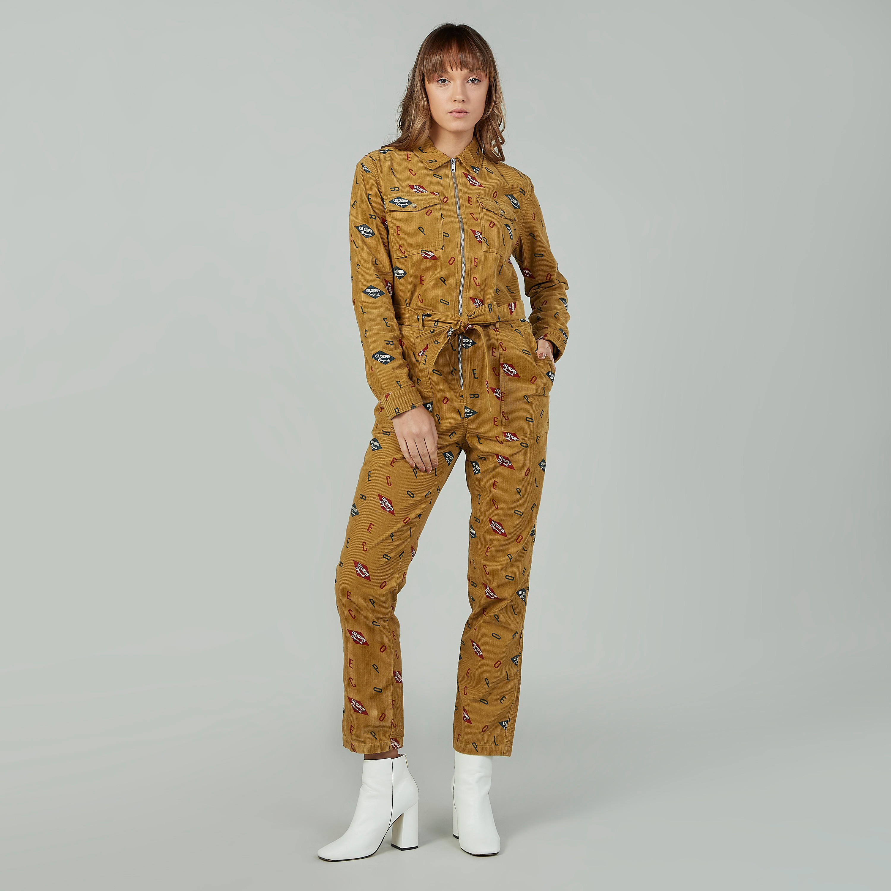 أفرول بأكمام طويلة وطبعات من لي كوبر-women-clothing-jumpsuits-image-1