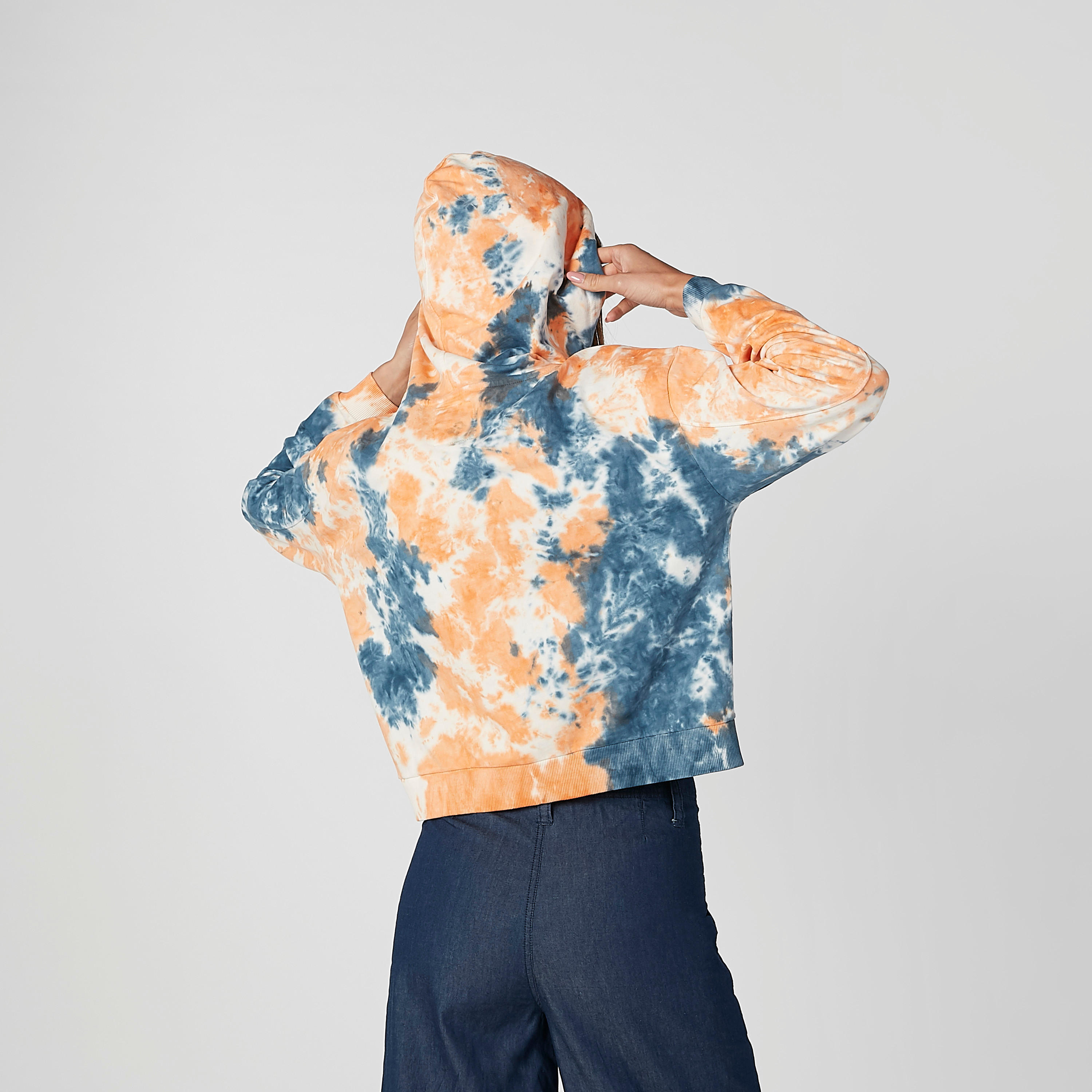 Sustainable Printed Sweatshirt with Long Sleeves and Hood-women-winterwear-hoodiesandsweatshirts-hoodies-image-2