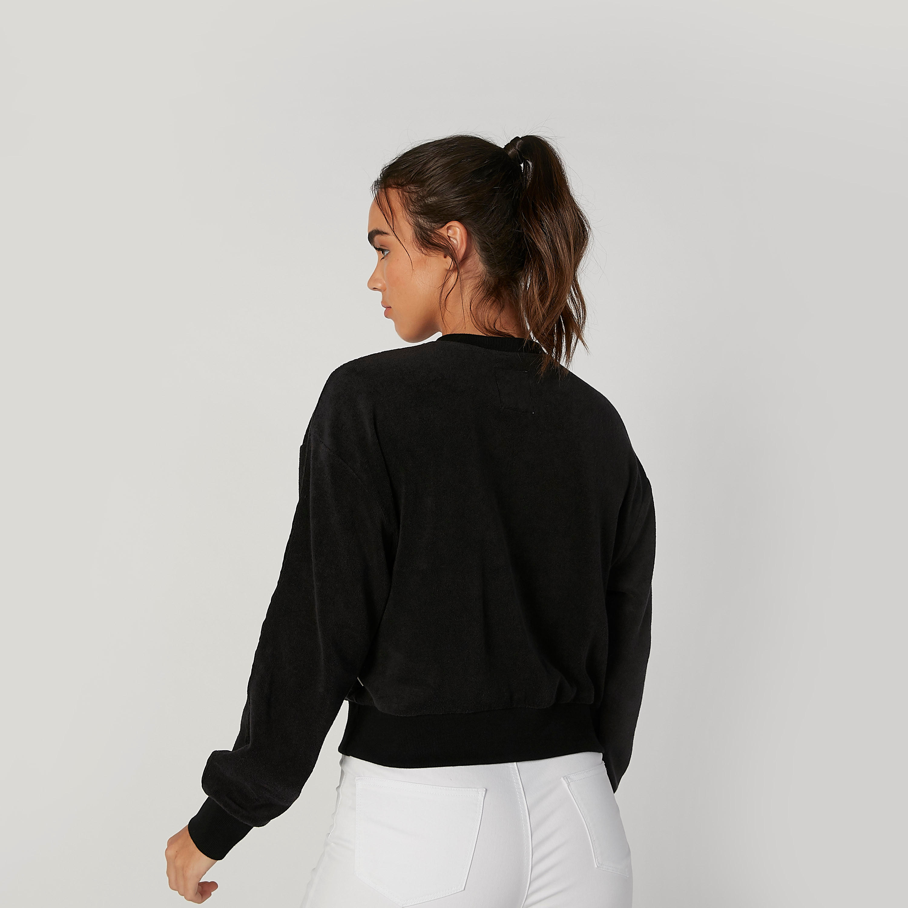 سويت شيرت مستدام بارز الملمس بأكمام طويلة وسحّاب -women-winterwear-hoodiesandsweatshirts-sweatshirts-image-2
