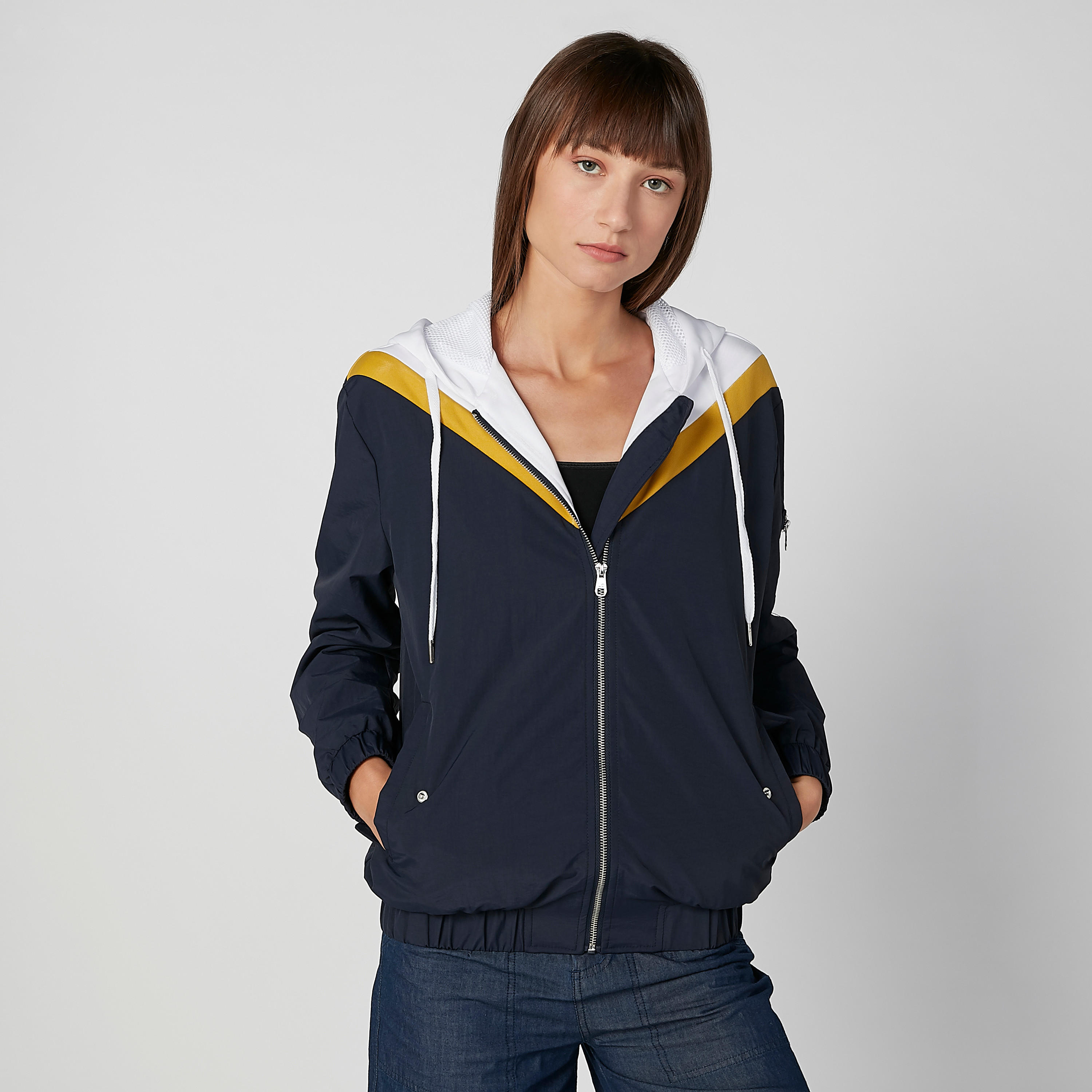 Plain Bomber Jacket with Long Sleeves and Hood-women-winterwear-coatsandjackets-jackets-image-5