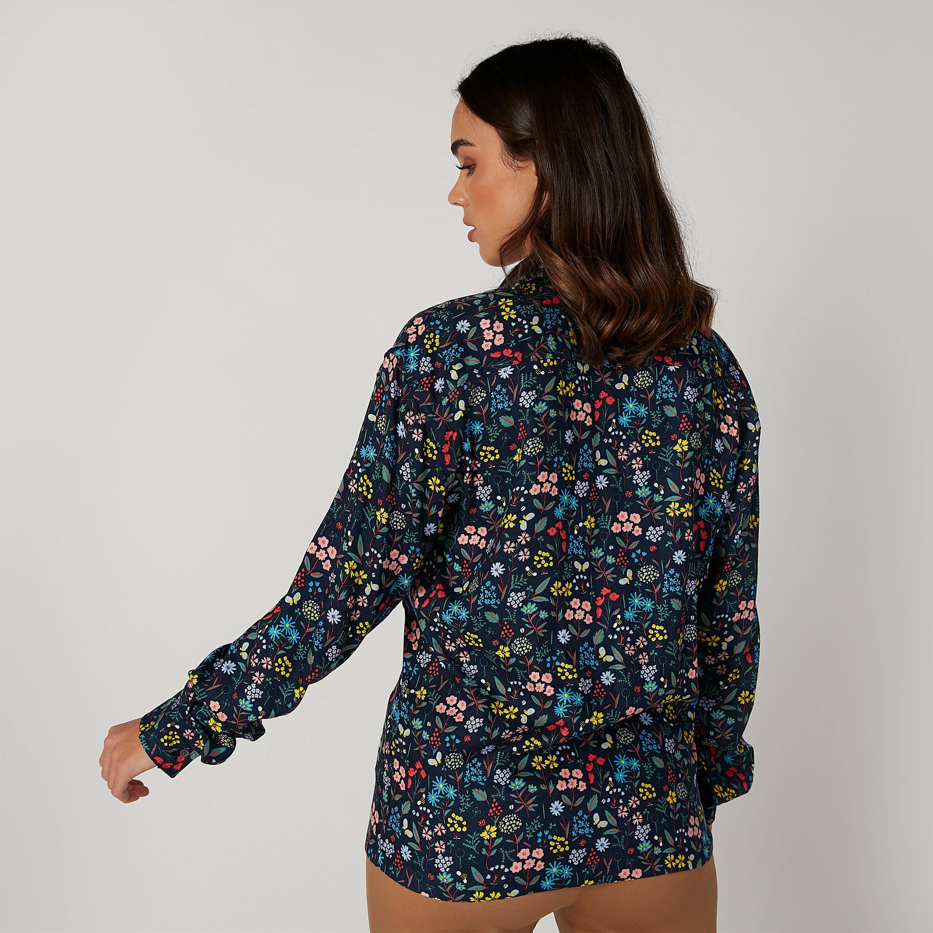 قميص بأكمام طويلة وجيب على الصدر وطبعات من لي كوبر-women-clothing-shirtsandblouses-shirts-image-2