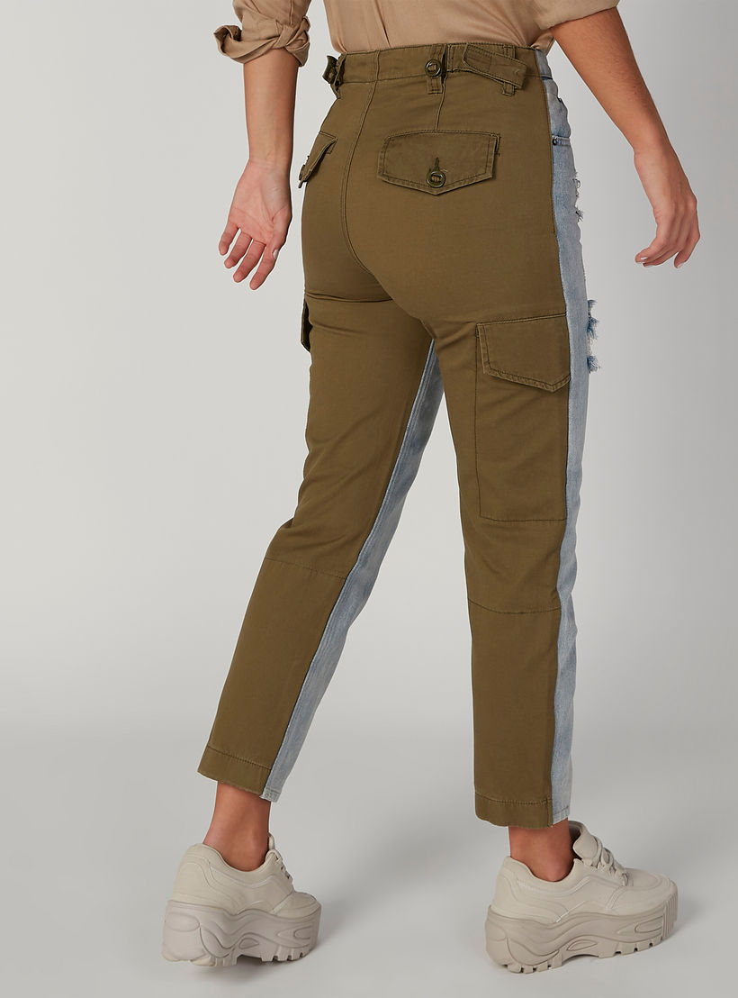 بنطلون جينز مستدام ممزّق مام فيت بخصر مرتفع وجيوب-women-clothing-bottoms-jeans-image-2