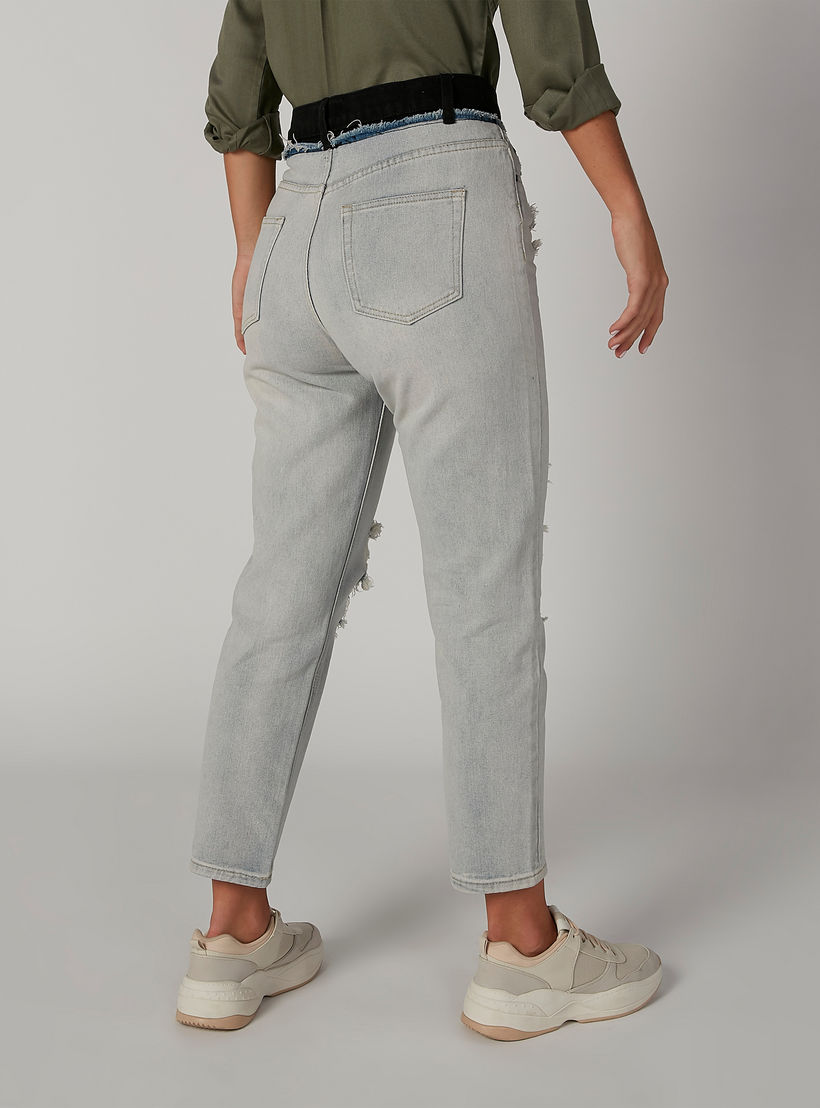 بنطلون جينز مستدام بقصّة سكيني ممزّق بخصر متوسط الارتفاع وجيوب-women-clothing-bottoms-jeans-image-2