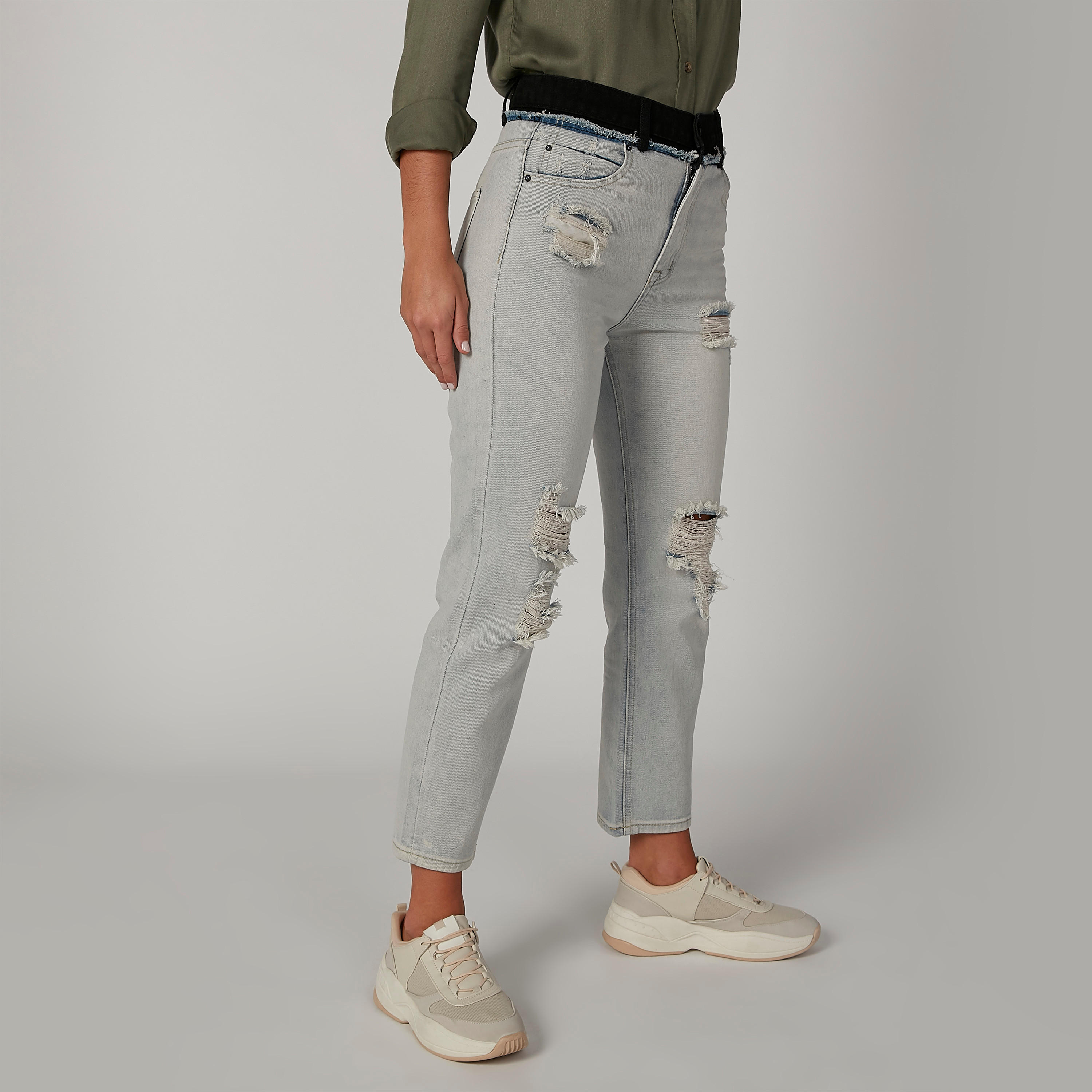 بنطلون جينز مستدام بقصّة سكيني ممزّق بخصر متوسط الارتفاع وجيوب-women-clothing-bottoms-jeans-image-3