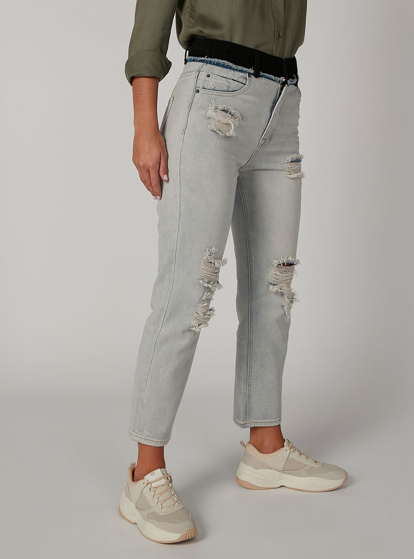 بنطلون جينز مستدام بقصّة سكيني ممزّق بخصر متوسط الارتفاع وجيوب-women-clothing-bottoms-jeans-image-3