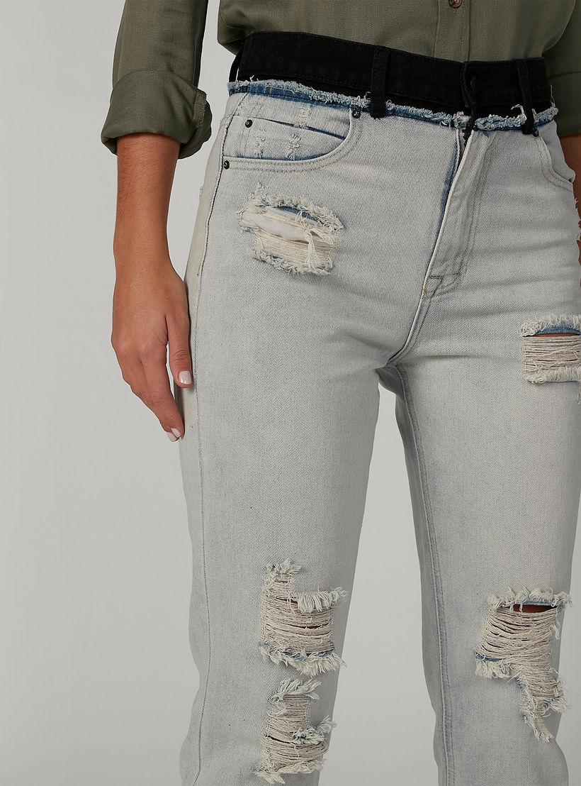 بنطلون جينز مستدام بقصّة سكيني ممزّق بخصر متوسط الارتفاع وجيوب-women-clothing-bottoms-jeans-image-5