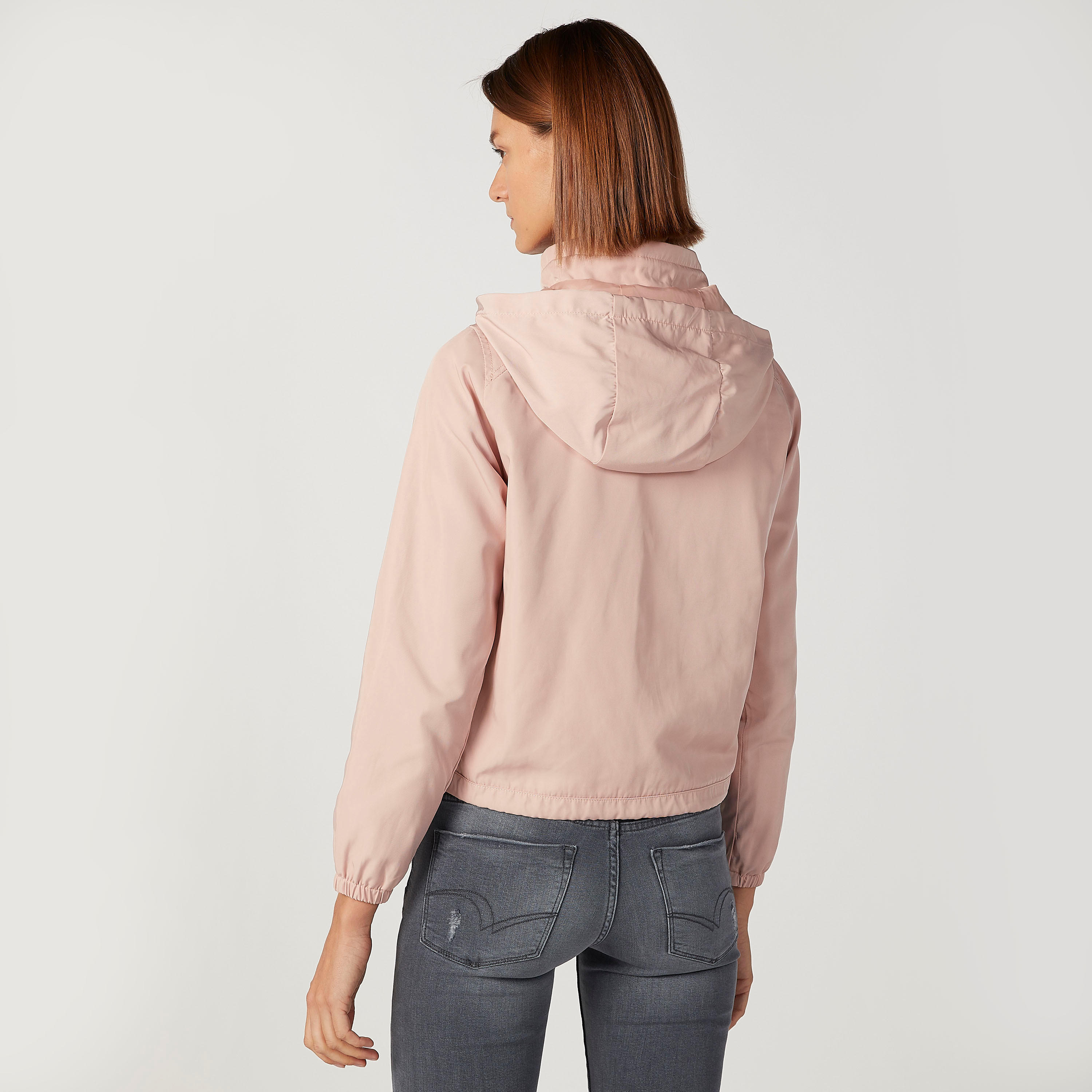 Lee Cooper Plain Jacket with Long Sleeves and Kangaroo Pockets-women-winterwear-coatsandjackets-jackets-image-8