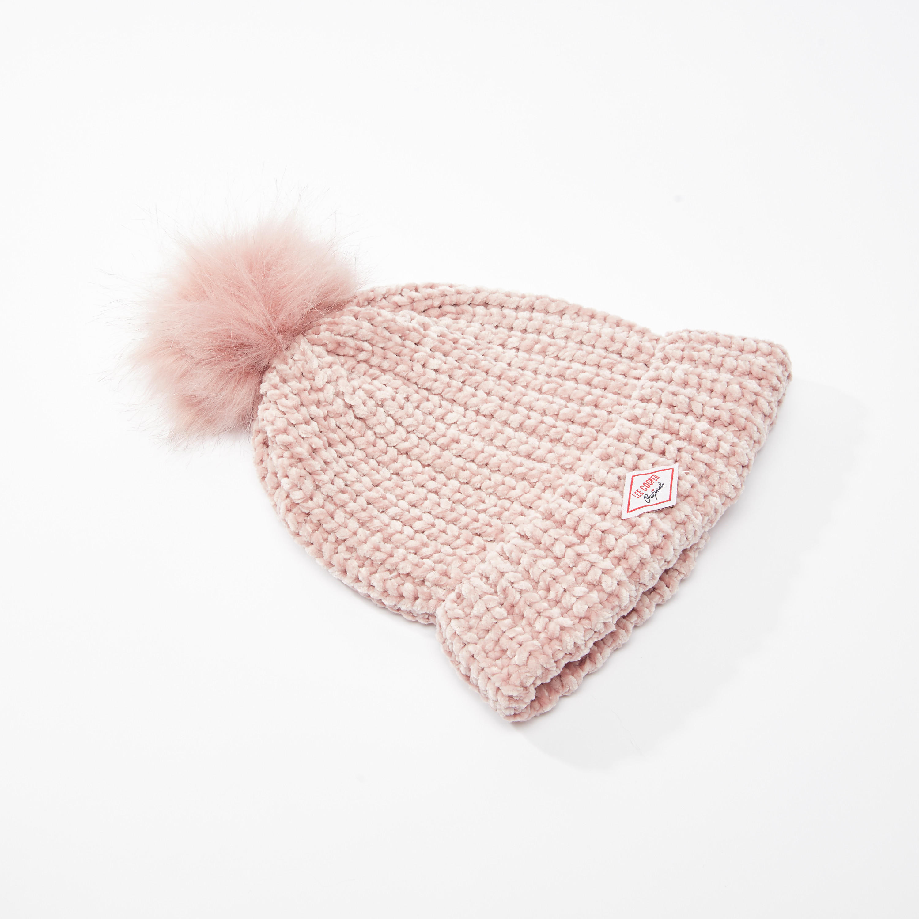 كاب بيني بارز الملمس بتزيينات من لي كوبر-women-clothingaccessories-capsandhats-image-1