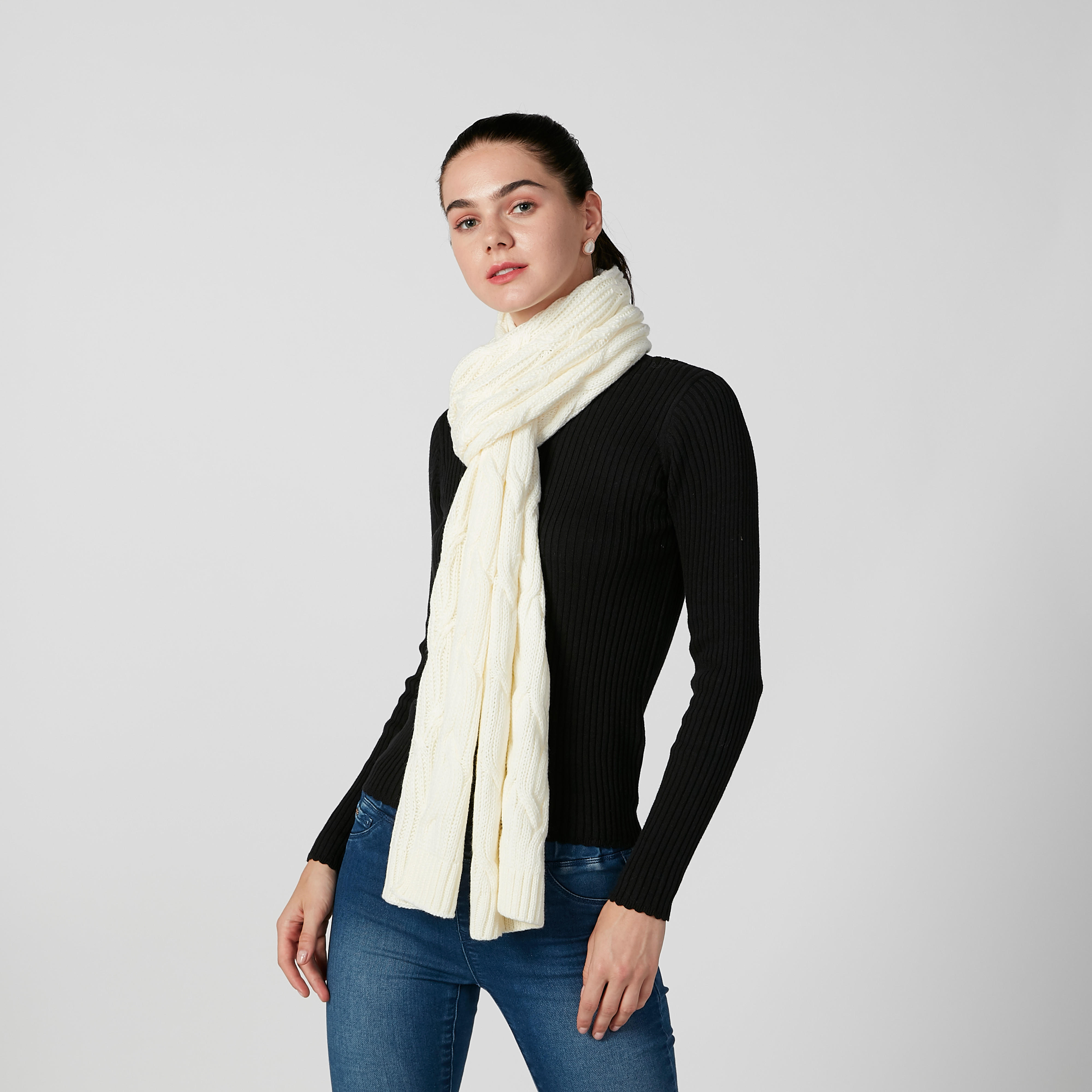 Lee Cooper Textured Scarf-women-clothingaccessories-scarves-image-2