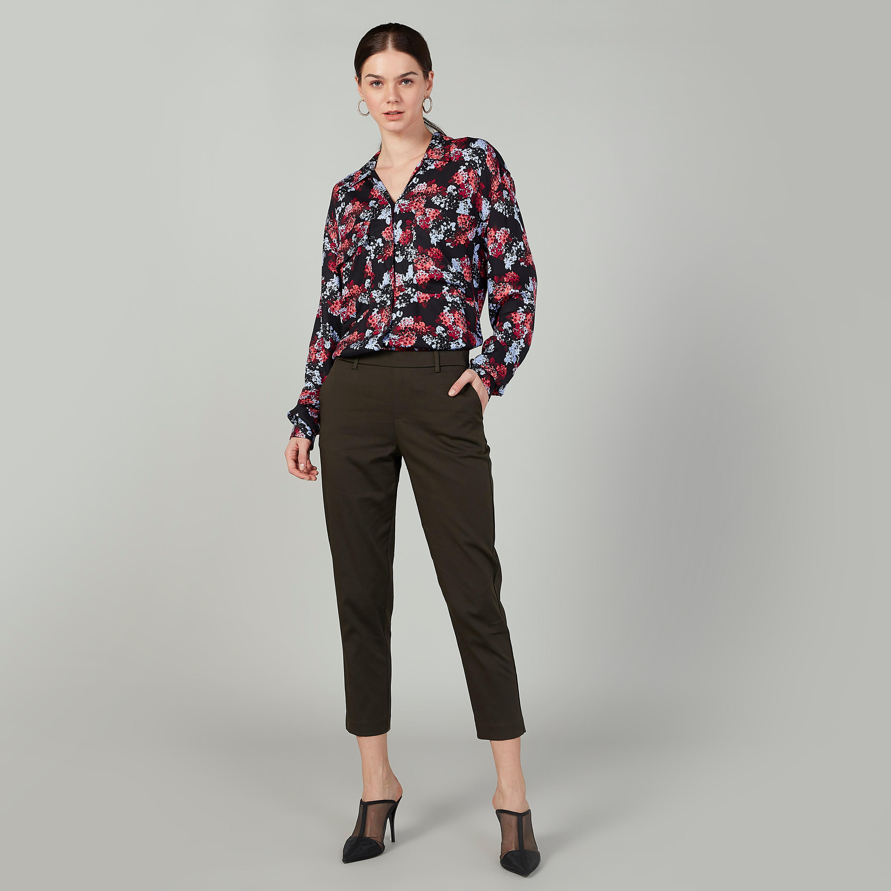 قميص بأكمام طويلة وجيب على الصدر وطبعات من لي كوبر-women-clothing-shirtsandblouses-shirts-image-3