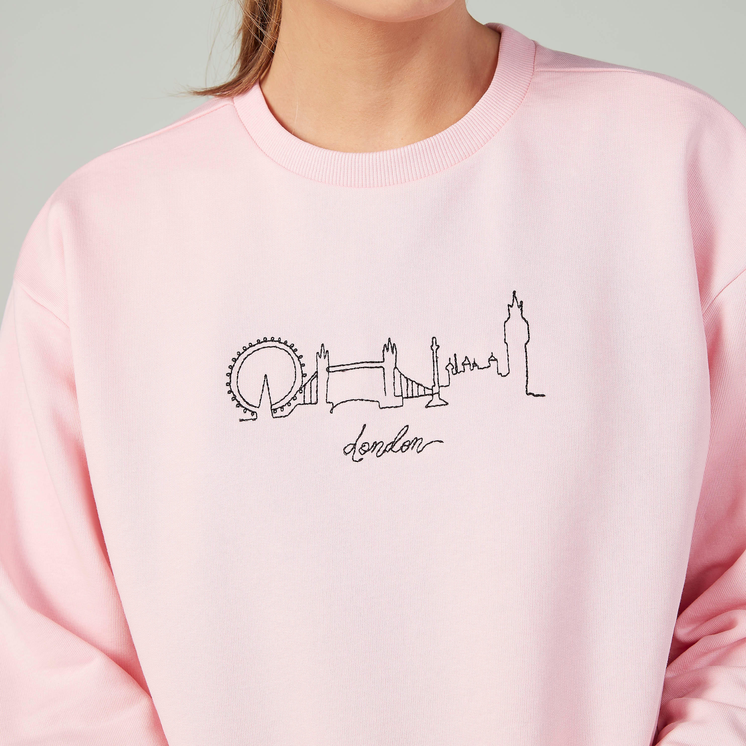Sustainable Lee Cooper Printed Sweatshirt with Long Sleeves-women-winterwear-hoodiesandsweatshirts-sweatshirts-image-3