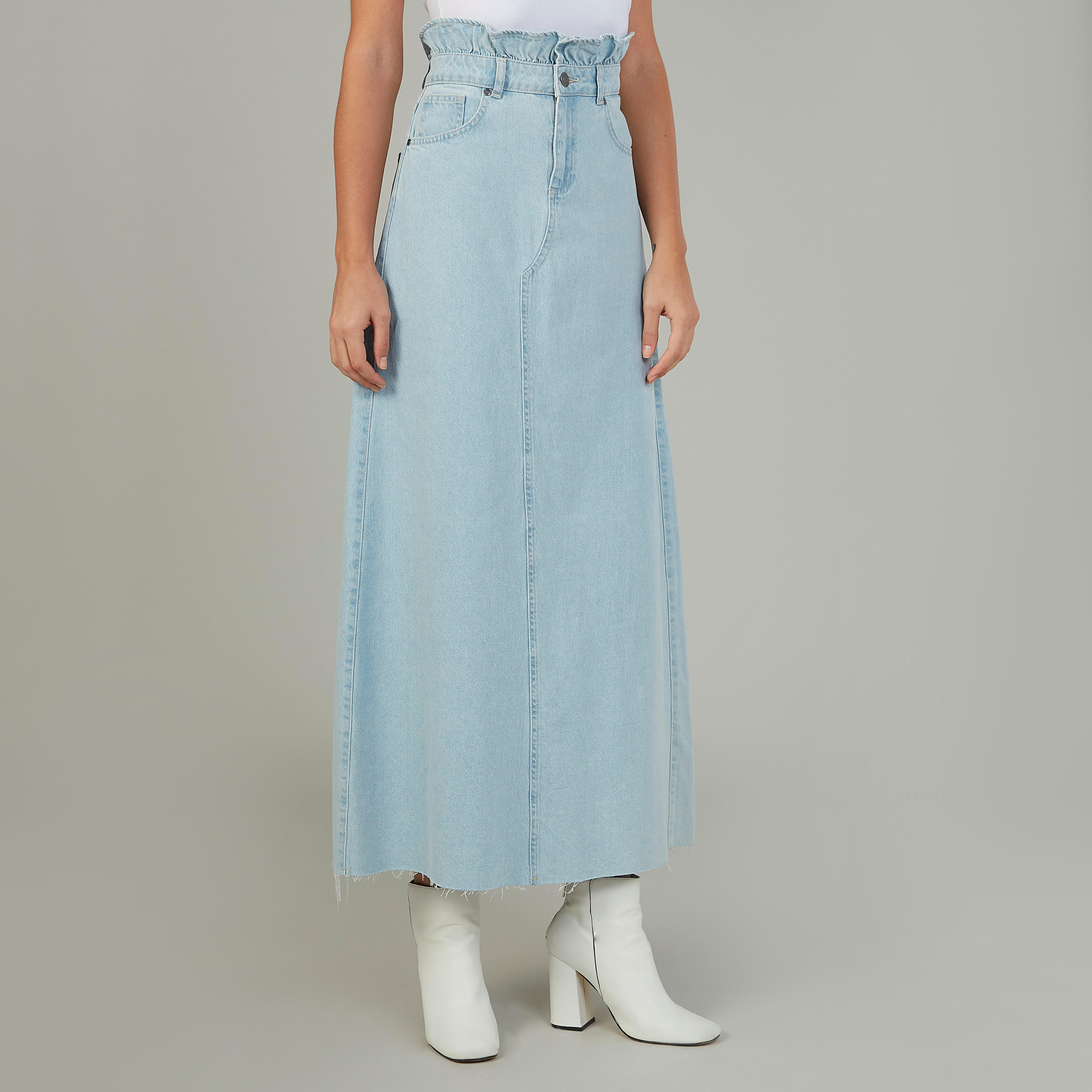 تنورة إيه لاين مستدامة بجيوب من لي كوبر-women-clothing-bottoms-skirts-image-1