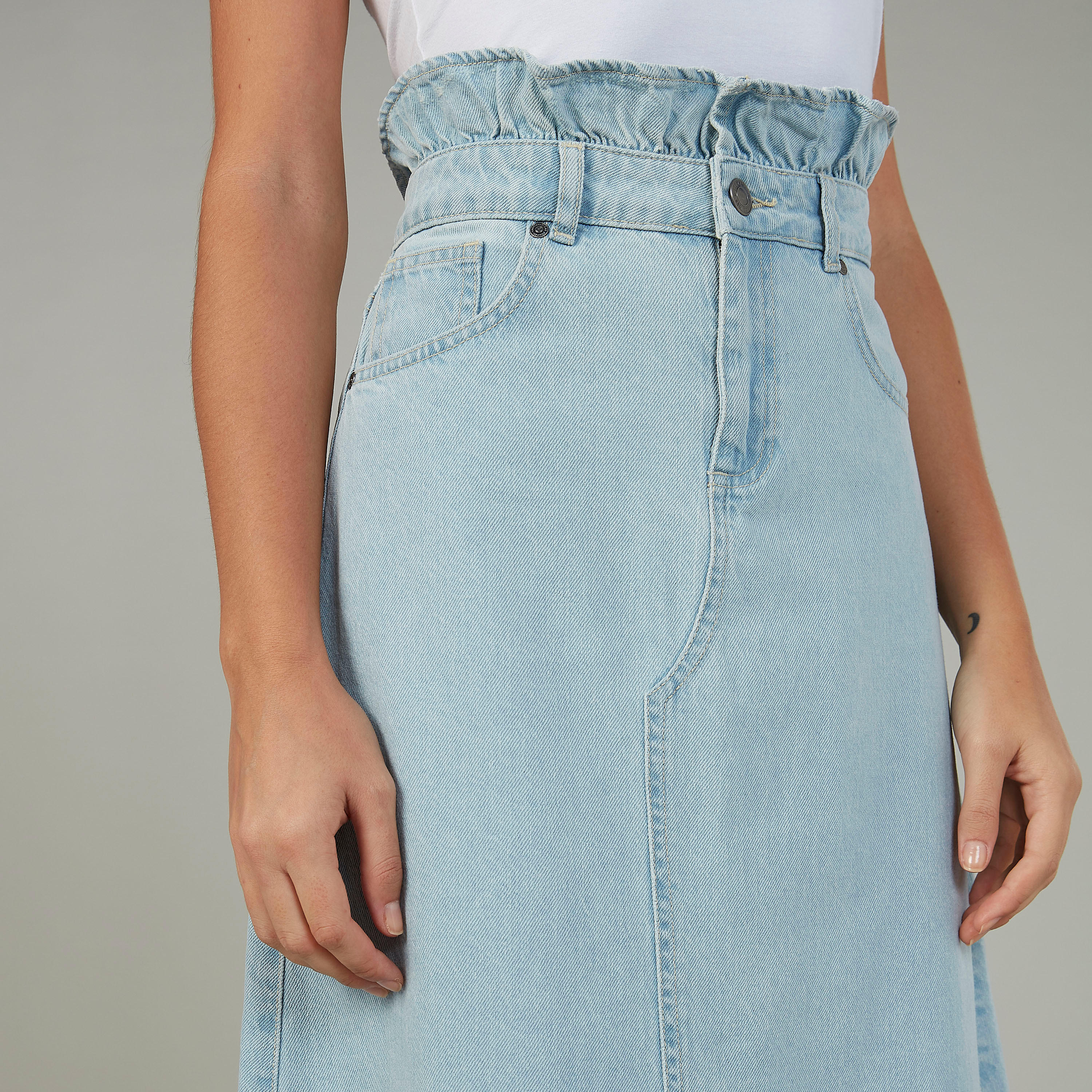 تنورة إيه لاين مستدامة بجيوب من لي كوبر-women-clothing-bottoms-skirts-image-3