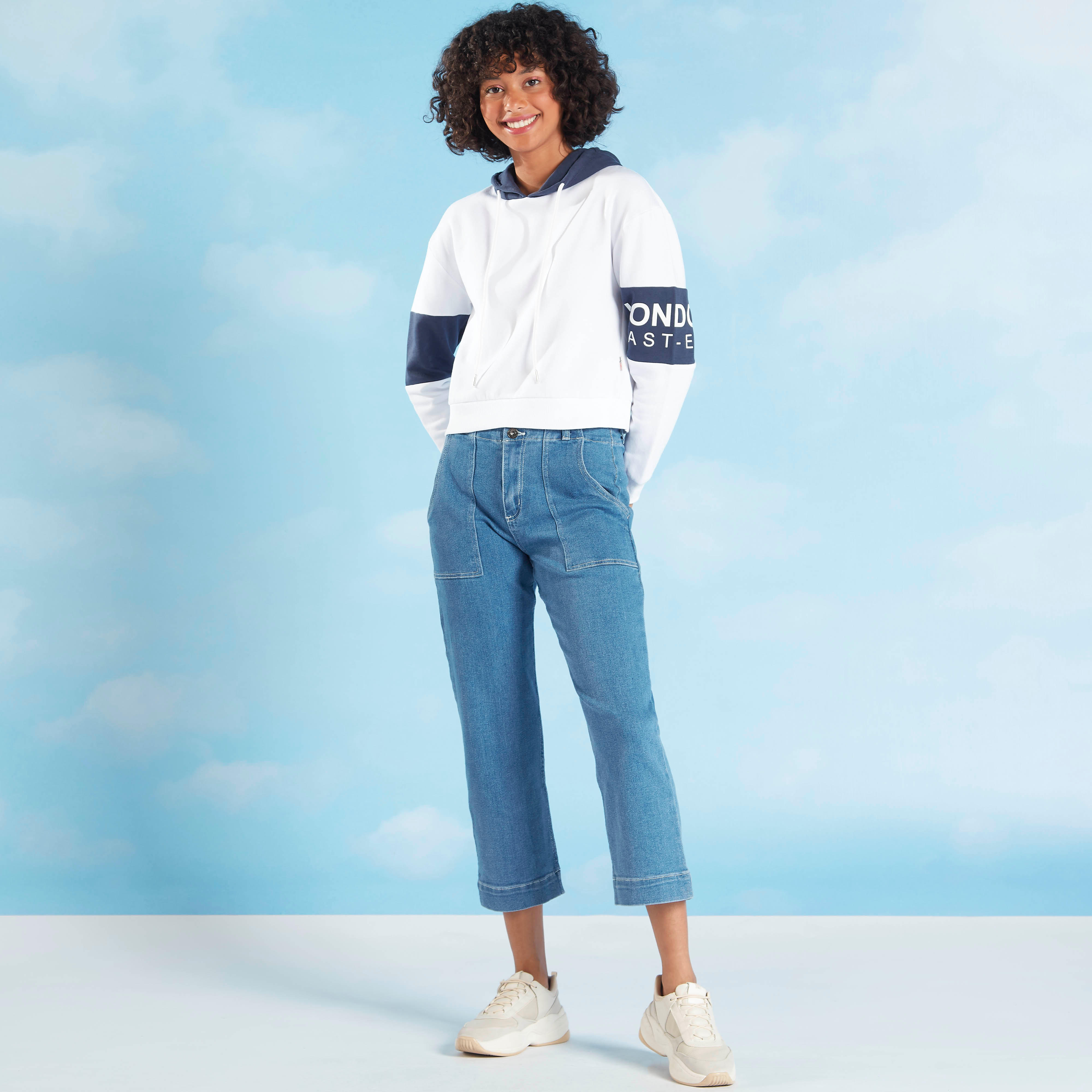 هودي مستدام بأكمام طويلة وطبعات من لي كوبر-women-winterwear-hoodiesandsweatshirts-sweatshirts-image-2