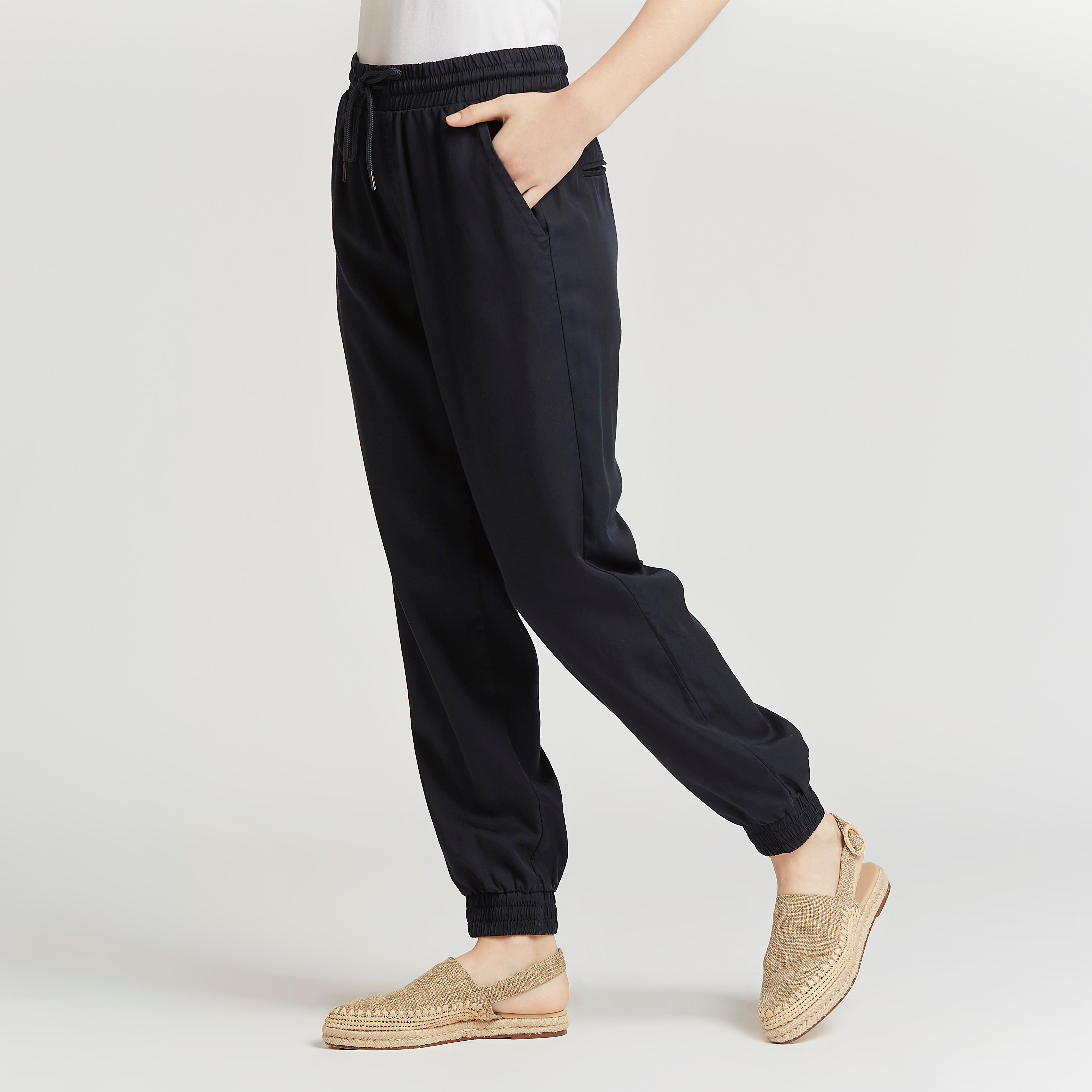 بنطلون رياضي سكيني سادة بتفاصيل جيوب من لي كوبر-women-clothing-bottoms-joggers-image-5