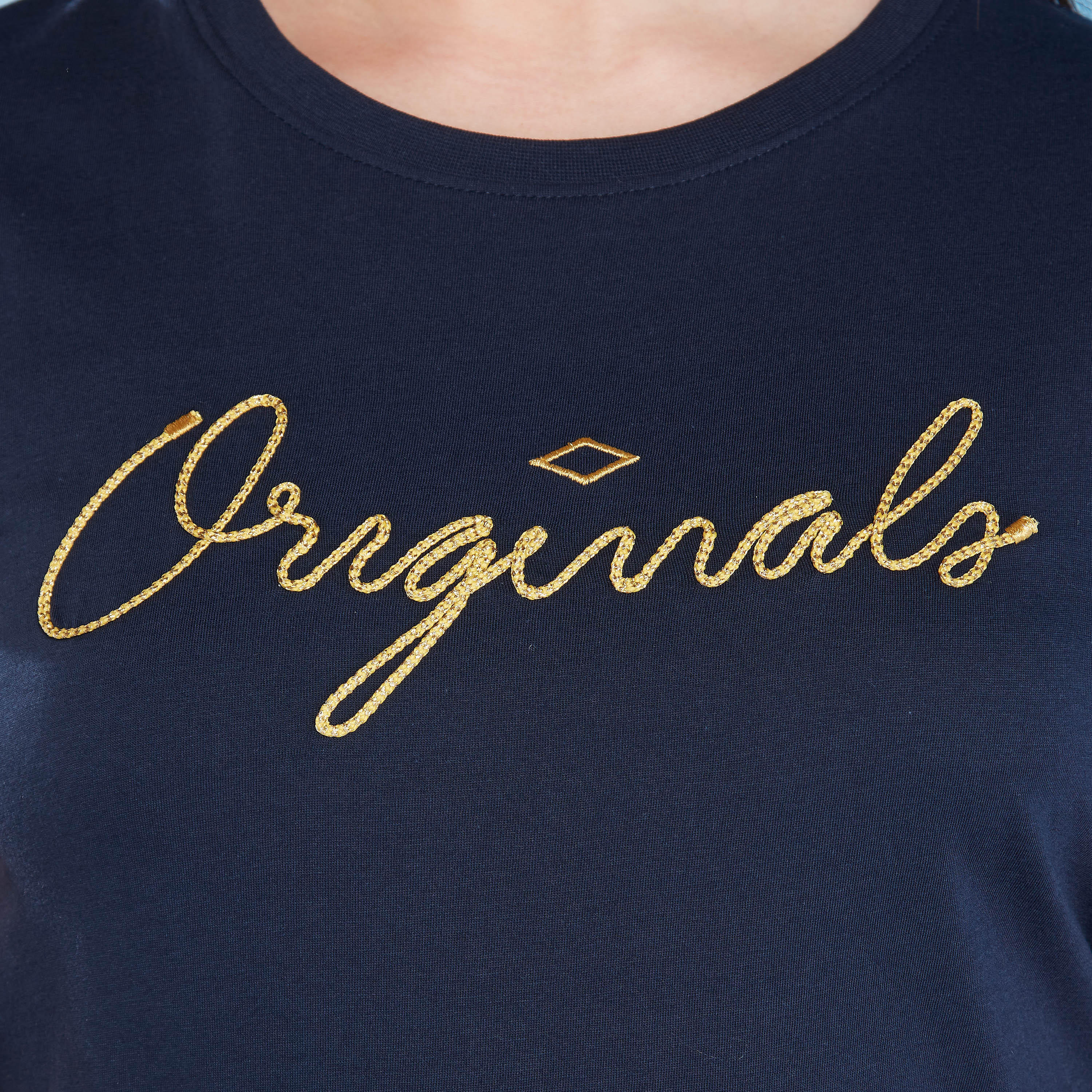 تيشيرت بقصة سليم بياقة مستديرة وأكمام كاب من لي كوبر-women-clothing-tshirts-image-4