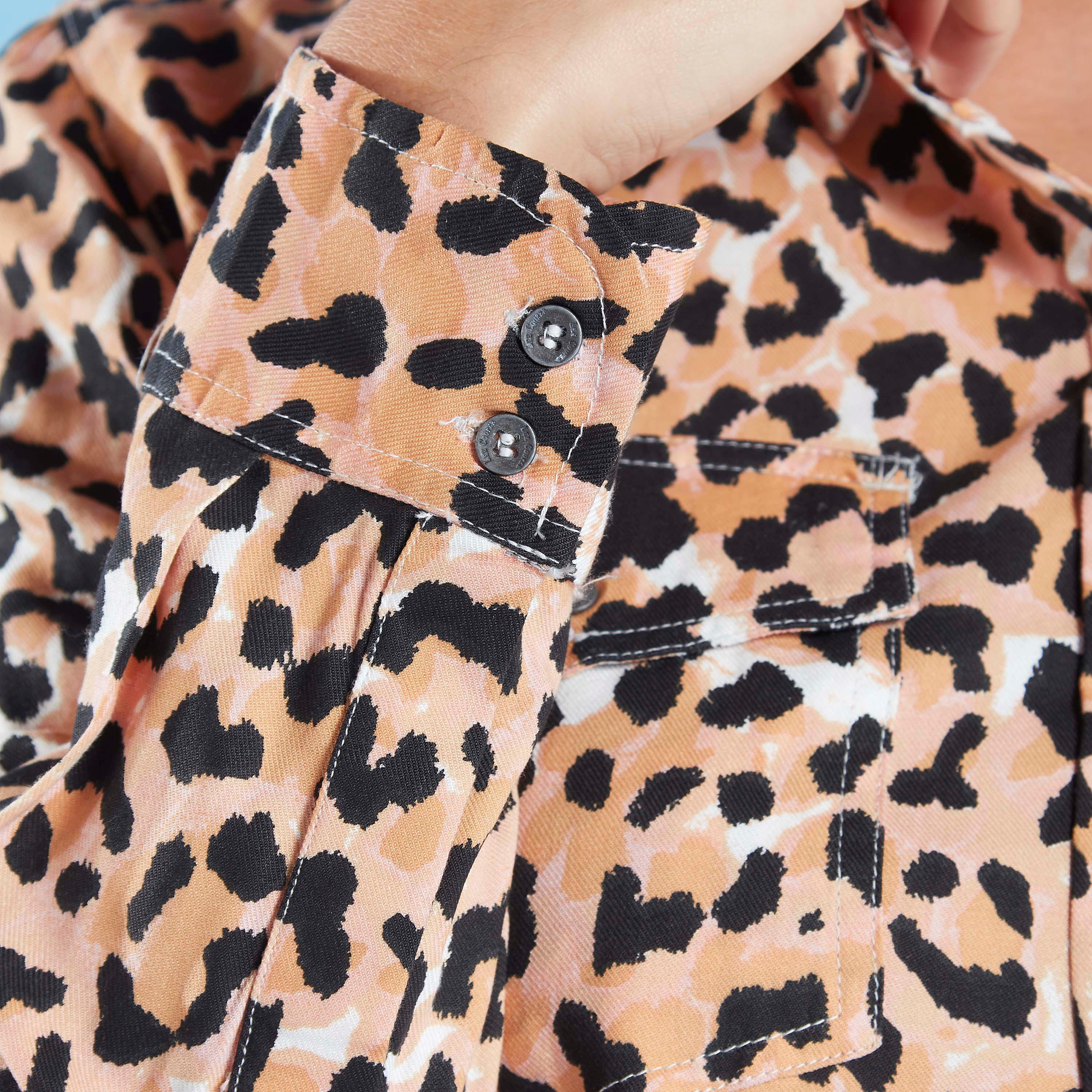 قميص بأكمام طويلة وجيوب بطيّة وطبعات حيوانات من لي كوبر-women-clothing-shirtsandblouses-shirts-image-4