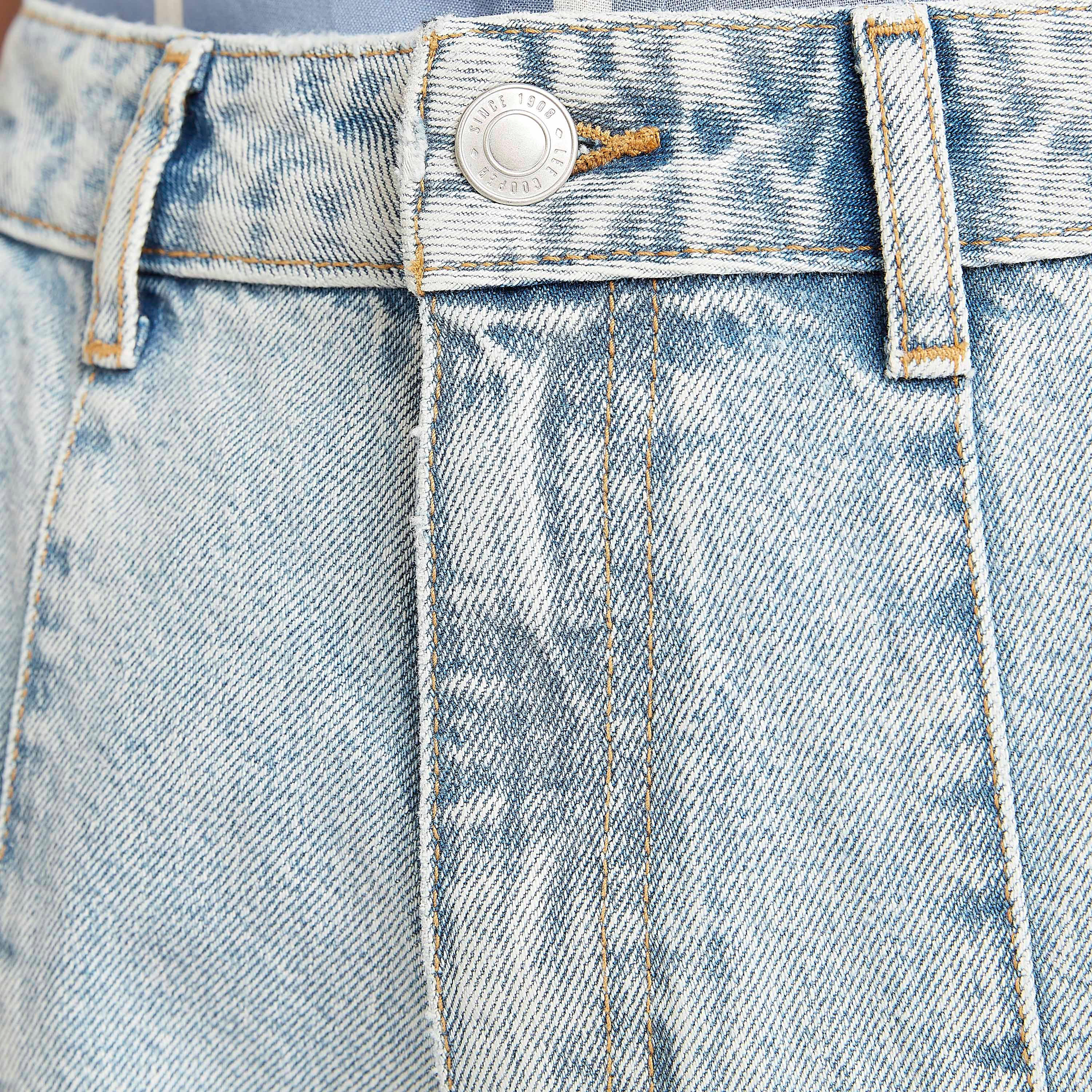 Lee Cooper Solid High-Rise Jeans with Button Closure-women-clothing-bottoms-jeans-image-3