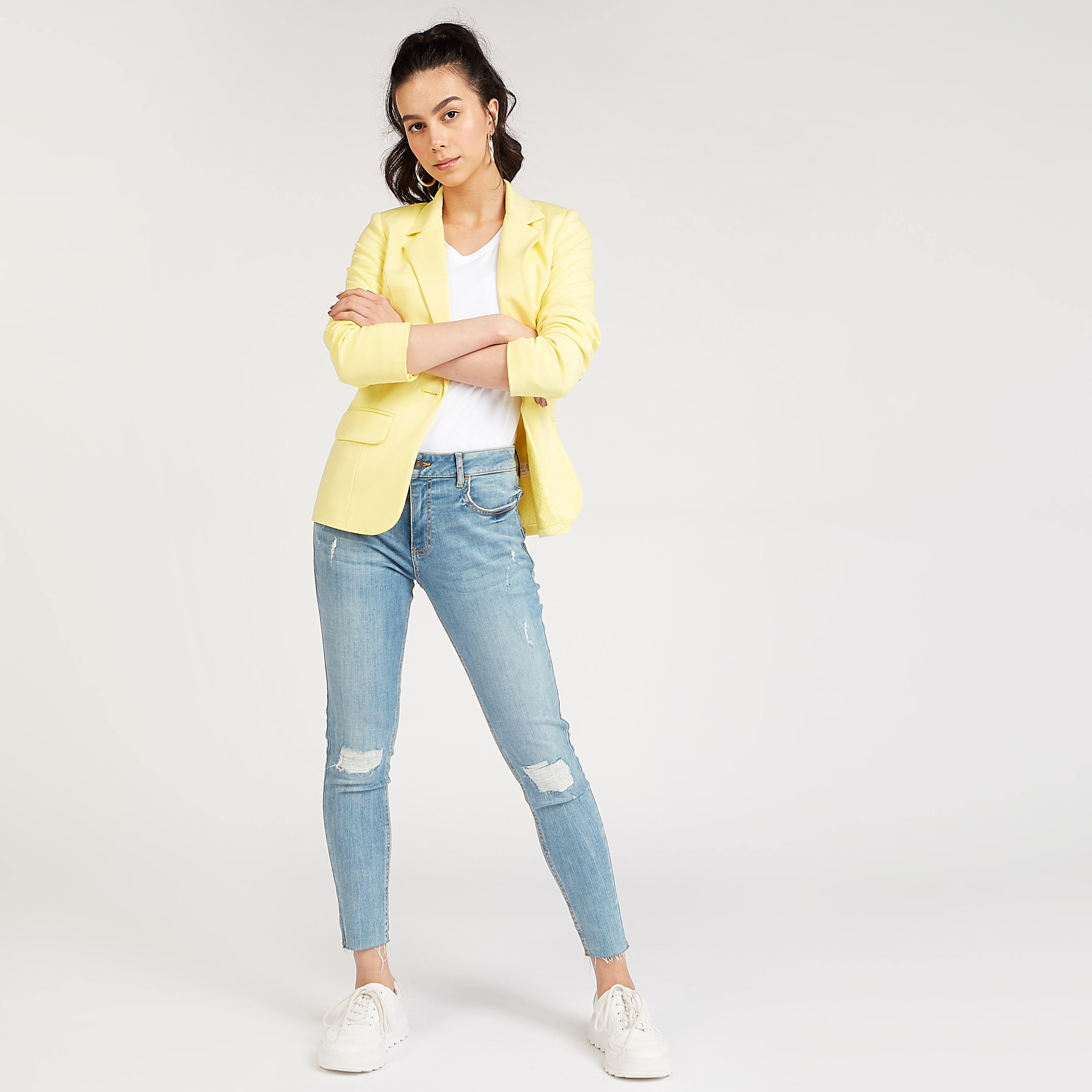 Lee Cooper Ripped Denim Jeans with Button Closure-women-clothing-bottoms-jeans-image-2