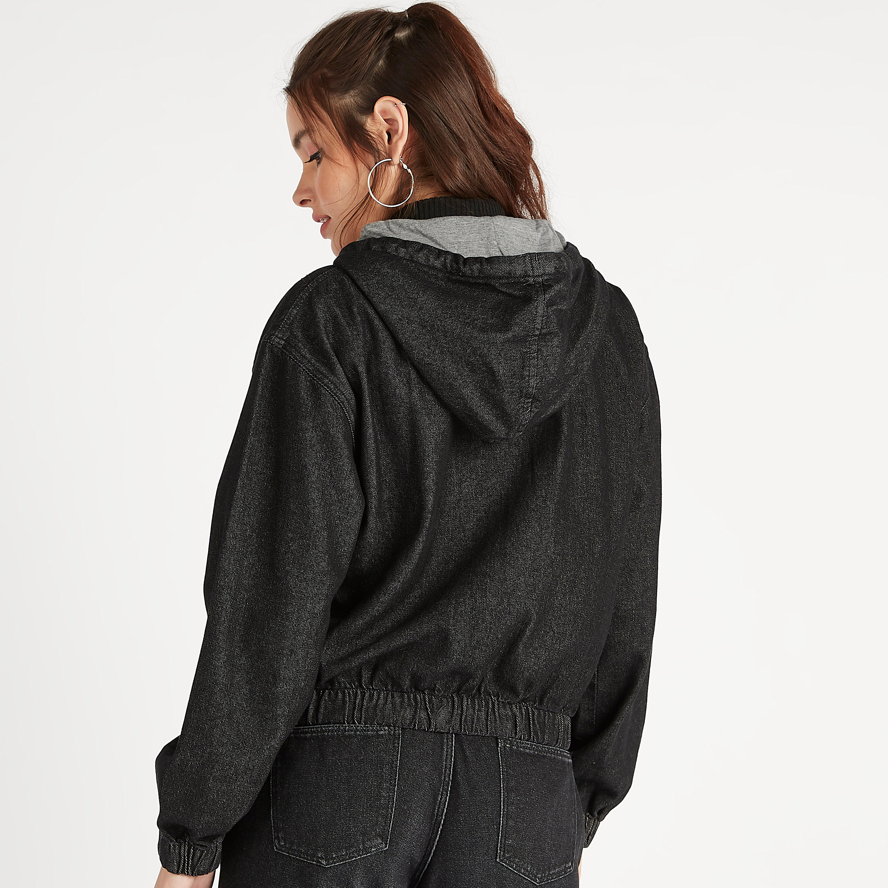 Sustainable Lee Cooper Solid Hoodie with Kangaroo Pocket-women-winterwear-hoodiesandsweatshirts-hoodies-image-4