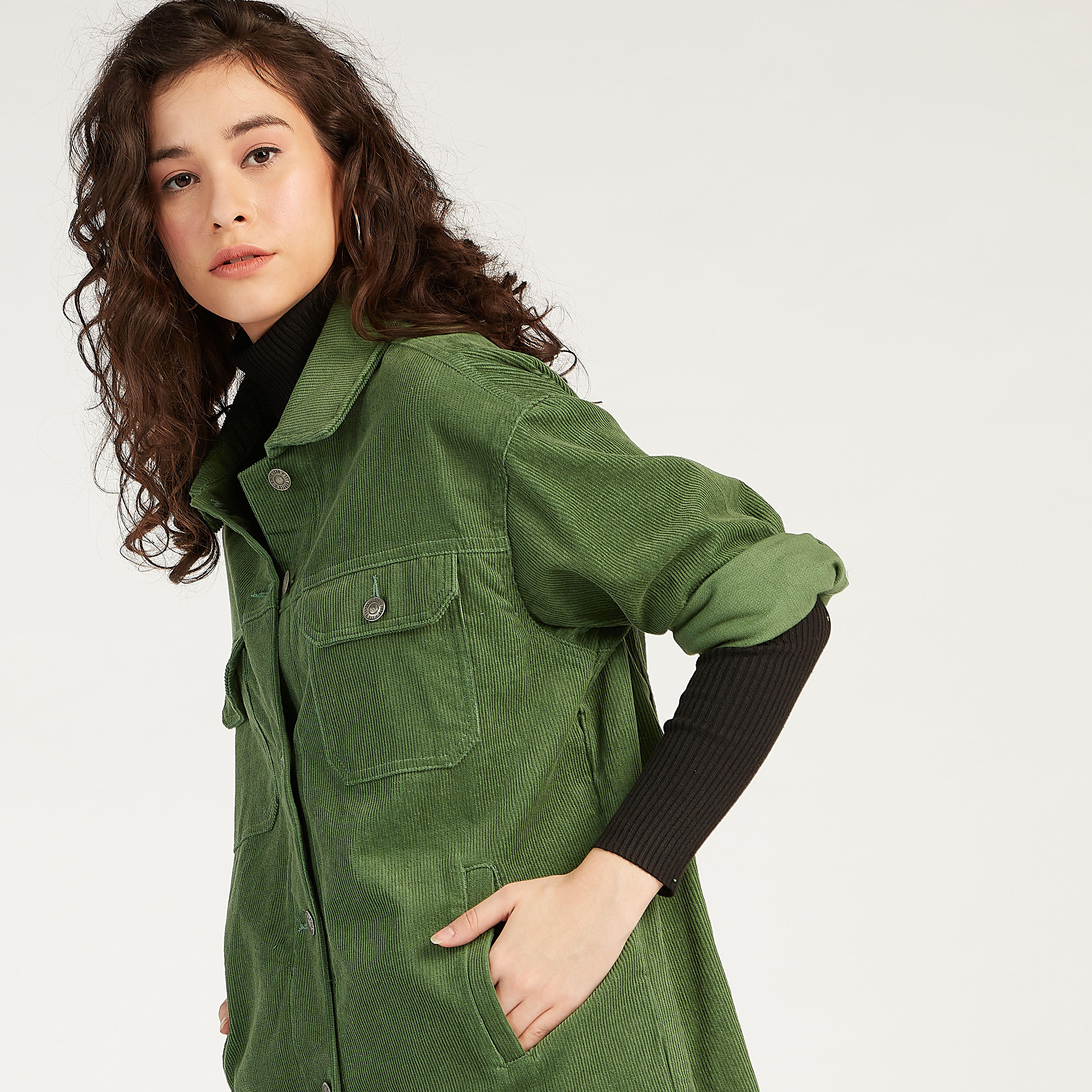 شاكيت مستدام بارز الملمس بأكمام طويلة من لي كوبر-women-winterwear-coatsandjackets-jackets-image-7