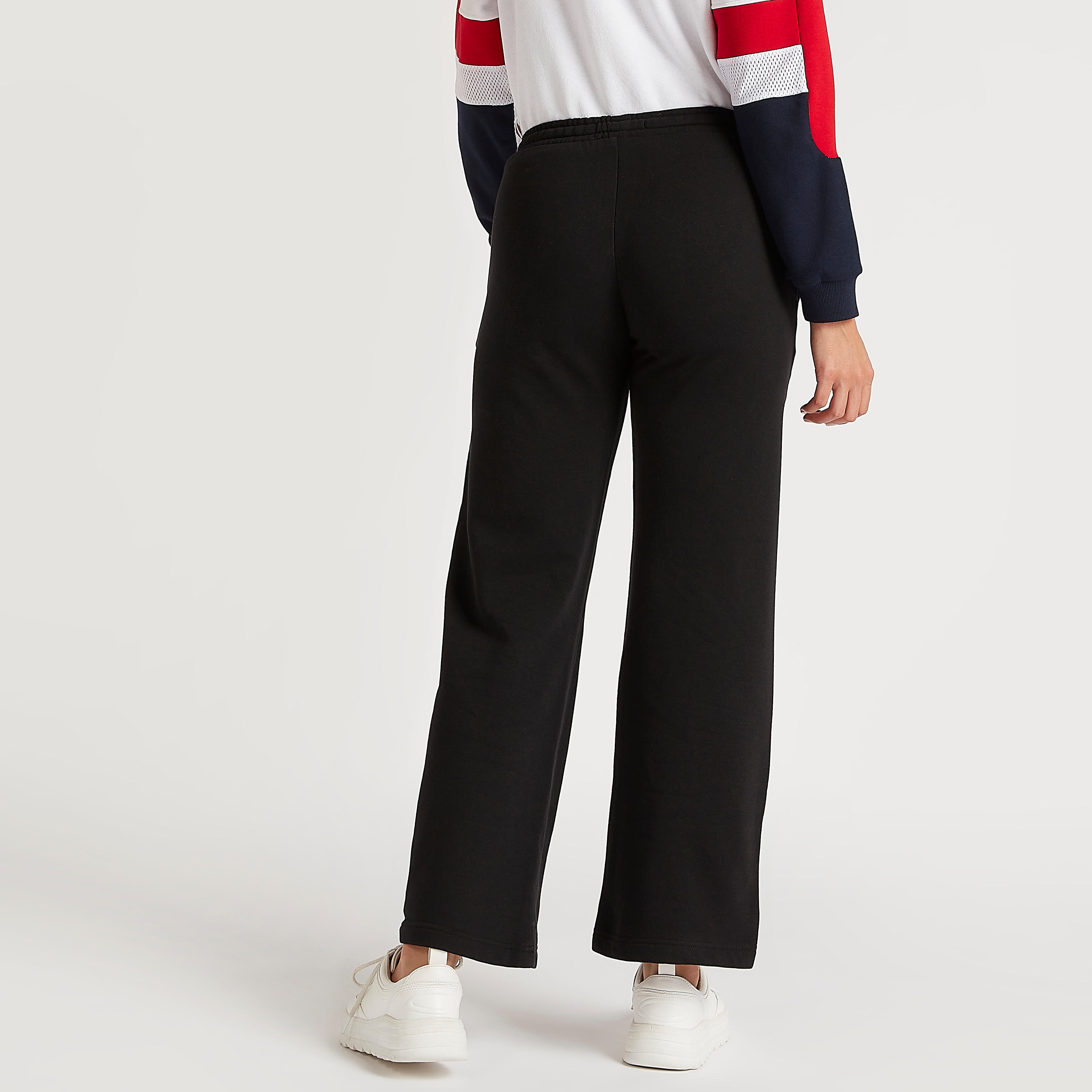 بنطلون سادة بخصر فليكسي وجيوب من لي كوبر-women-clothing-bottoms-trousers-image-4