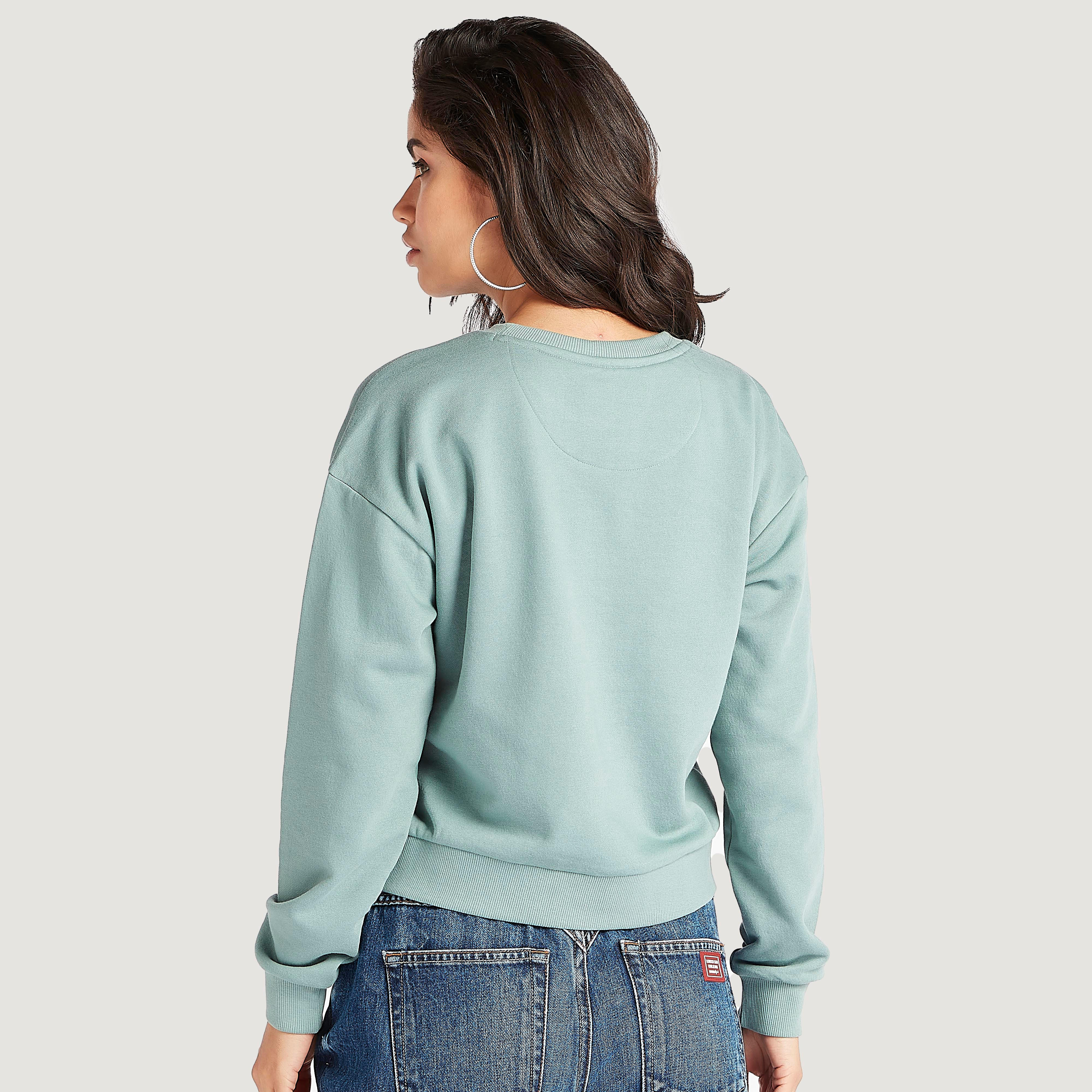 سويت شيرت بياقة ضيّقة وأكمام طويلة وطبعات من لي كوبر-women-winterwear-hoodiesandsweatshirts-sweatshirts-image-2