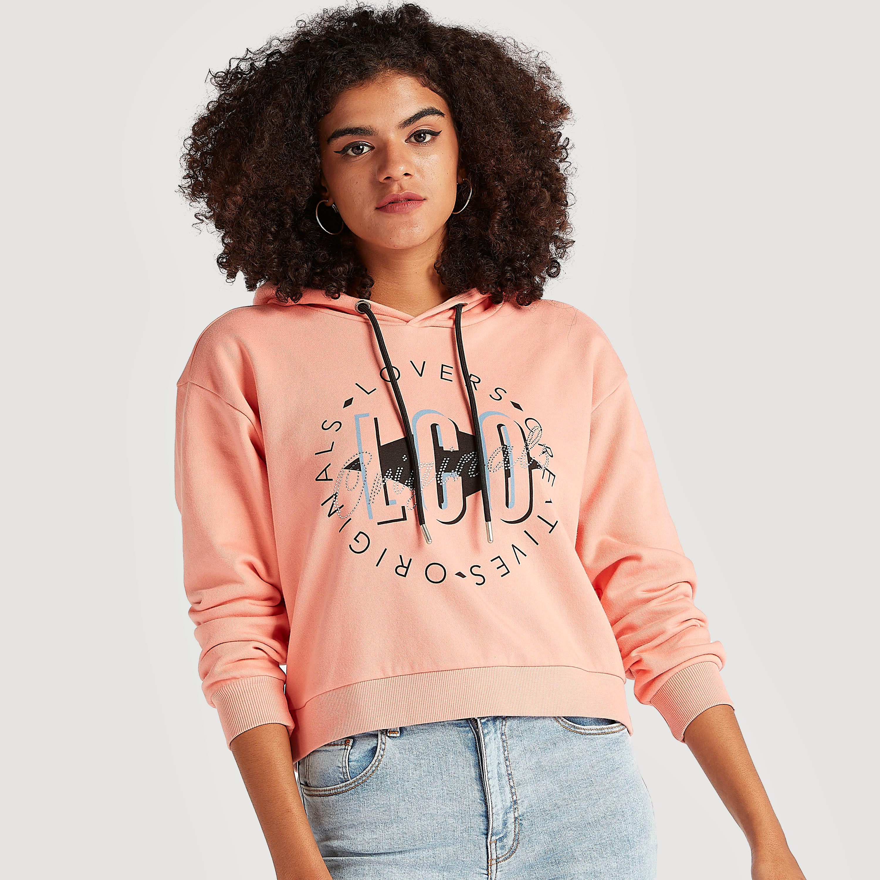 هودي بأكمام طويلة وطبعات من لي كوبر-women-winterwear-hoodiesandsweatshirts-sweatshirts-image-1